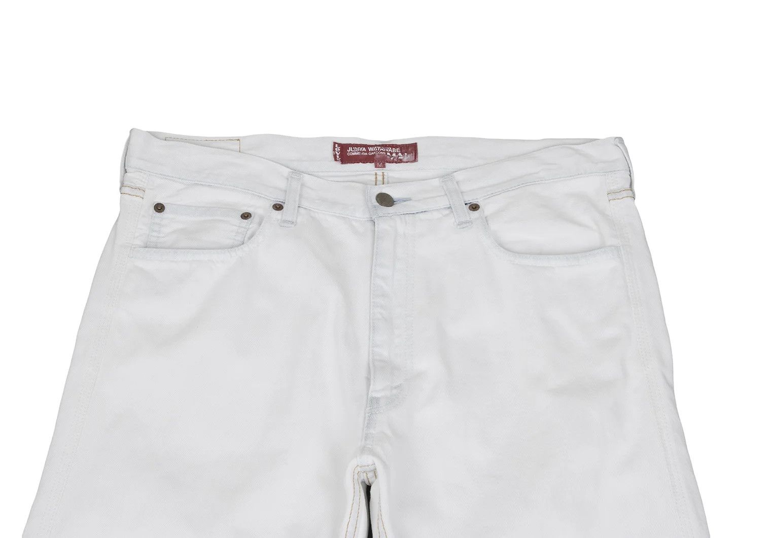 Junya Watanabe Bleached Denim Pants in Off White Size M Size US 30 / EU 46 - 2 Thumbnail