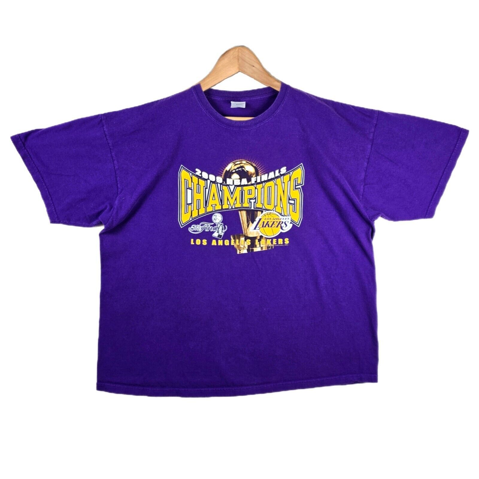 Gildan 2009 NBA Finals Los Angeles Lakers Championship Shirt XXL Size US XXL / EU 58 / 5 - 1 Thumbnail
