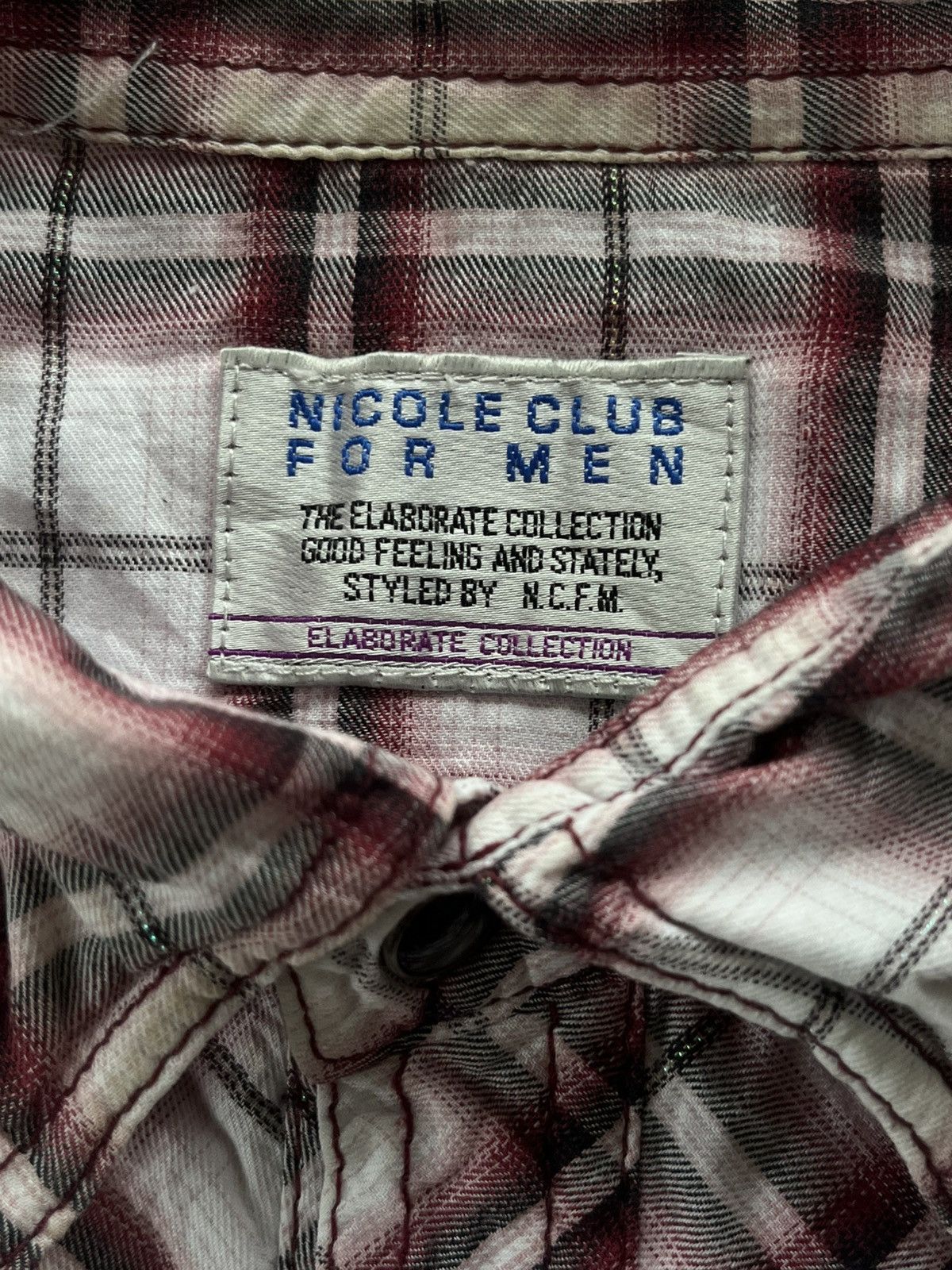 Yasuyuki Ishii Japanese NCFM Nicole Club For Men Punk Flanel Seditionaries Size US M / EU 48-50 / 2 - 7 Thumbnail