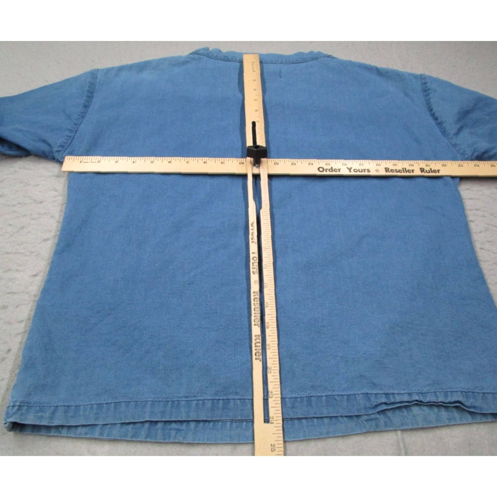 YMC YMC Women's Blue Mock Neck 3/4 Sleeve Pullover Blouse Size S - Casual Knit Top Size S / US 4 / IT 40 - 7 Thumbnail