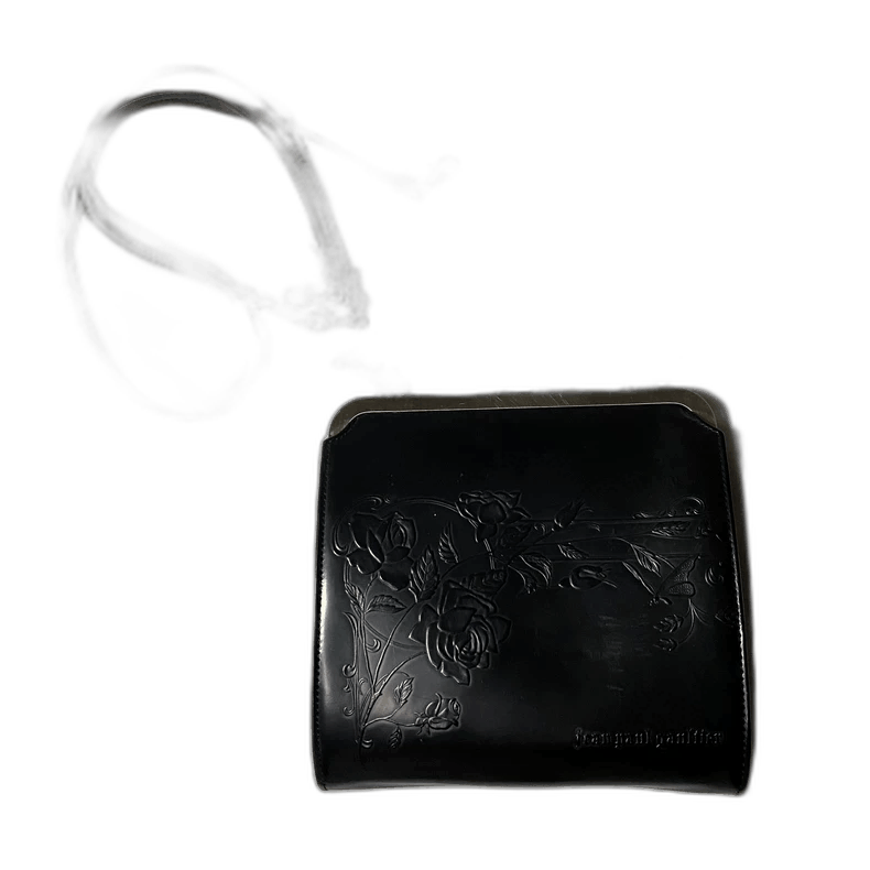 Jean Paul Gaultier Jean Paul Gaultier Black Floral Purse-2506 Size ONE SIZE - 1 Thumbnail