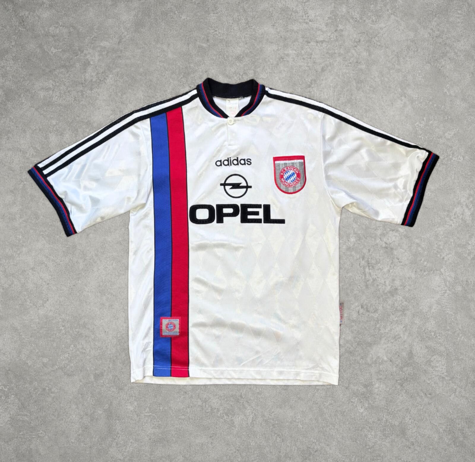 Adidas 1996/97 Bayern Munich Away Shirt Adidas (S/M) Size US S / EU 44-46 / 1 - 1 Thumbnail