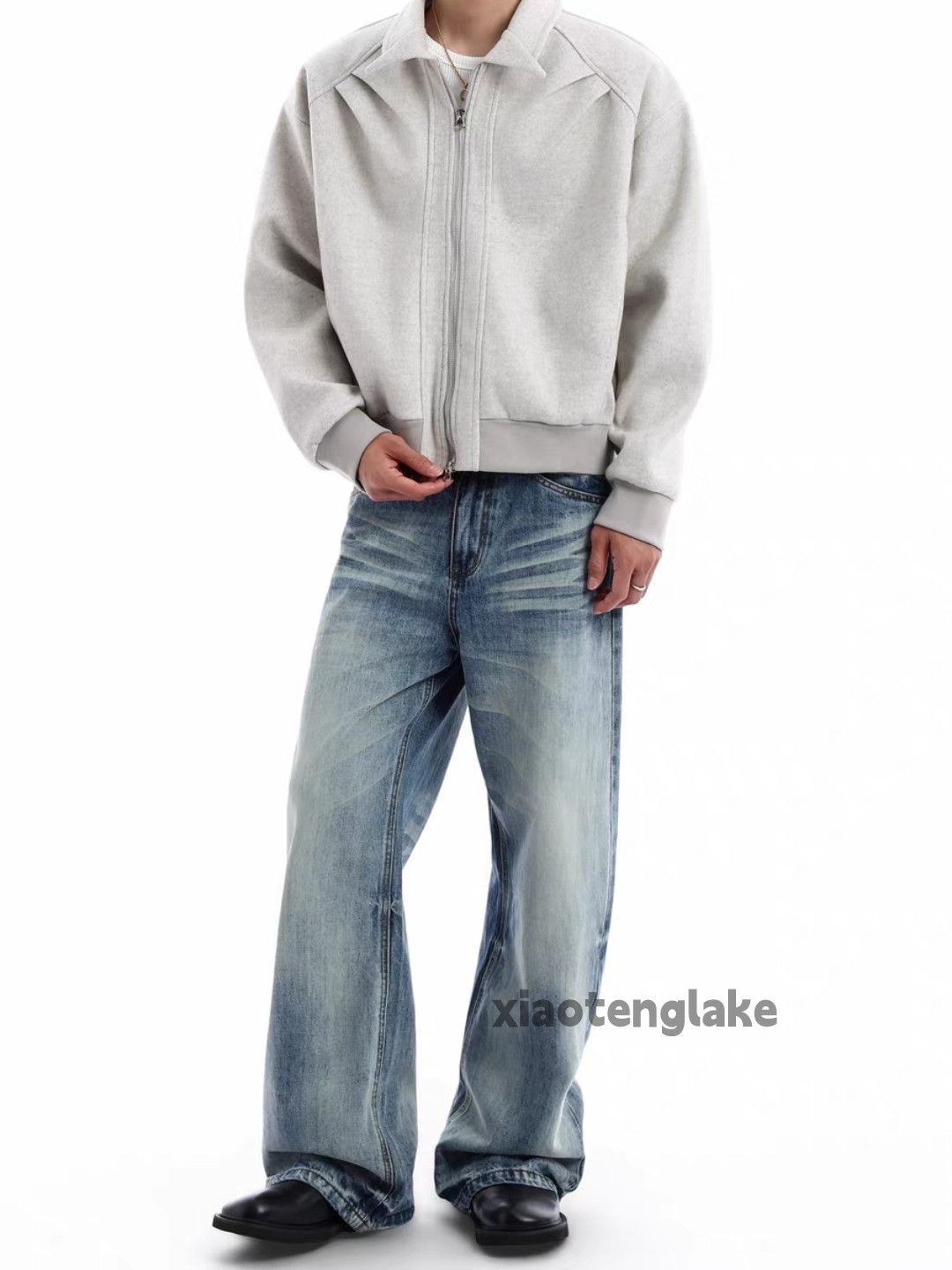 Jean xtl retro y2k loose hiphop washed faded cleanfit jeans Size US 32 / EU 48 - 2 Thumbnail