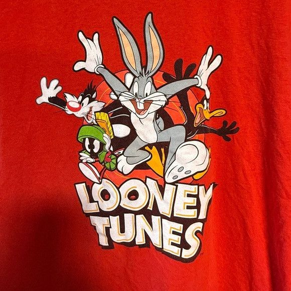 Other Looney Tunes Red T-Shirt – Bugs Bunny, Daffy Duck – Size XL Size US XL / EU 56 / 4 - 7 Thumbnail