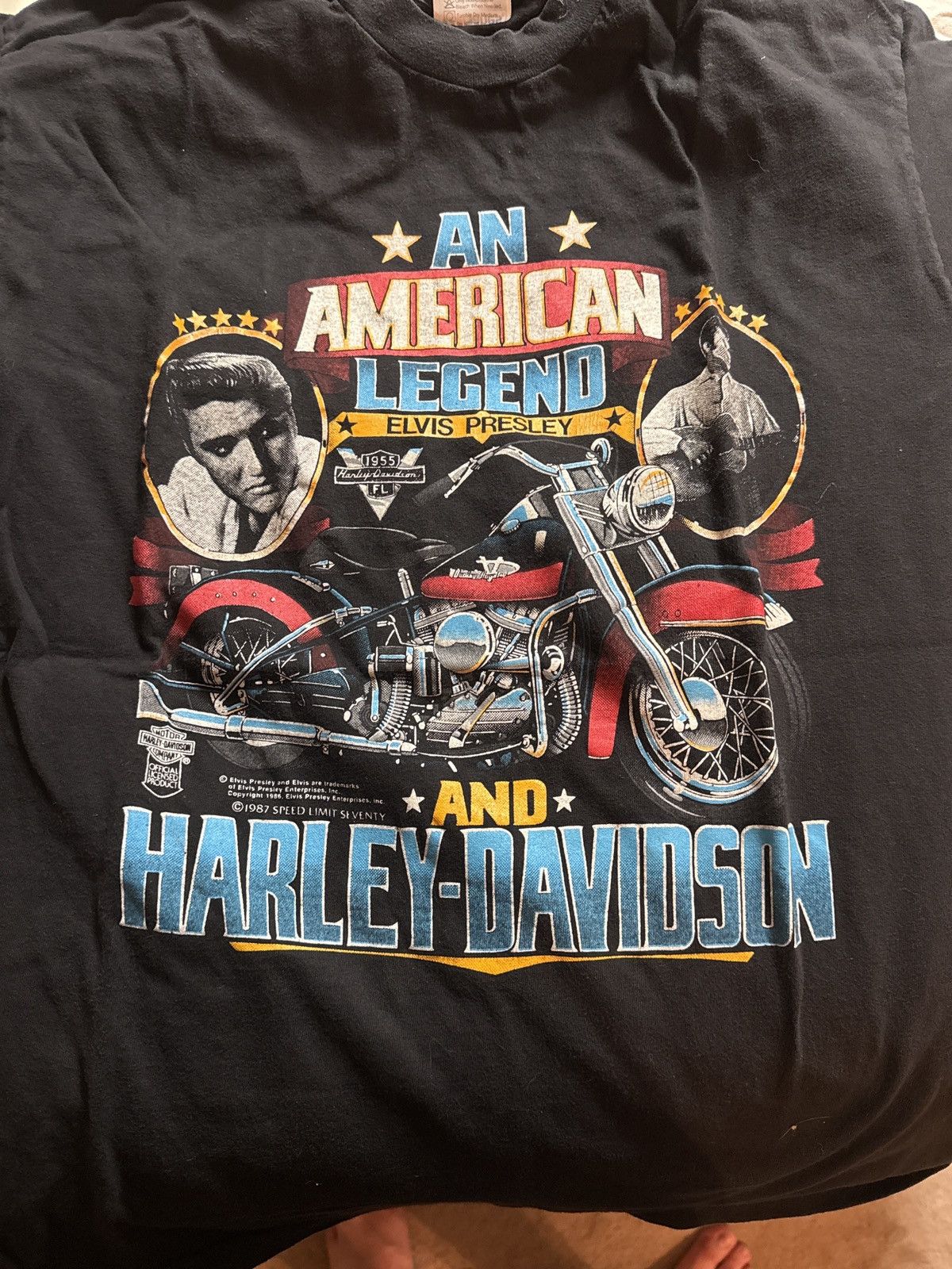Harley Davidson Vintage Harley Davidson “1987 American Legend Elvis & HD” Size US XL / EU 56 / 4 - 1 Preview