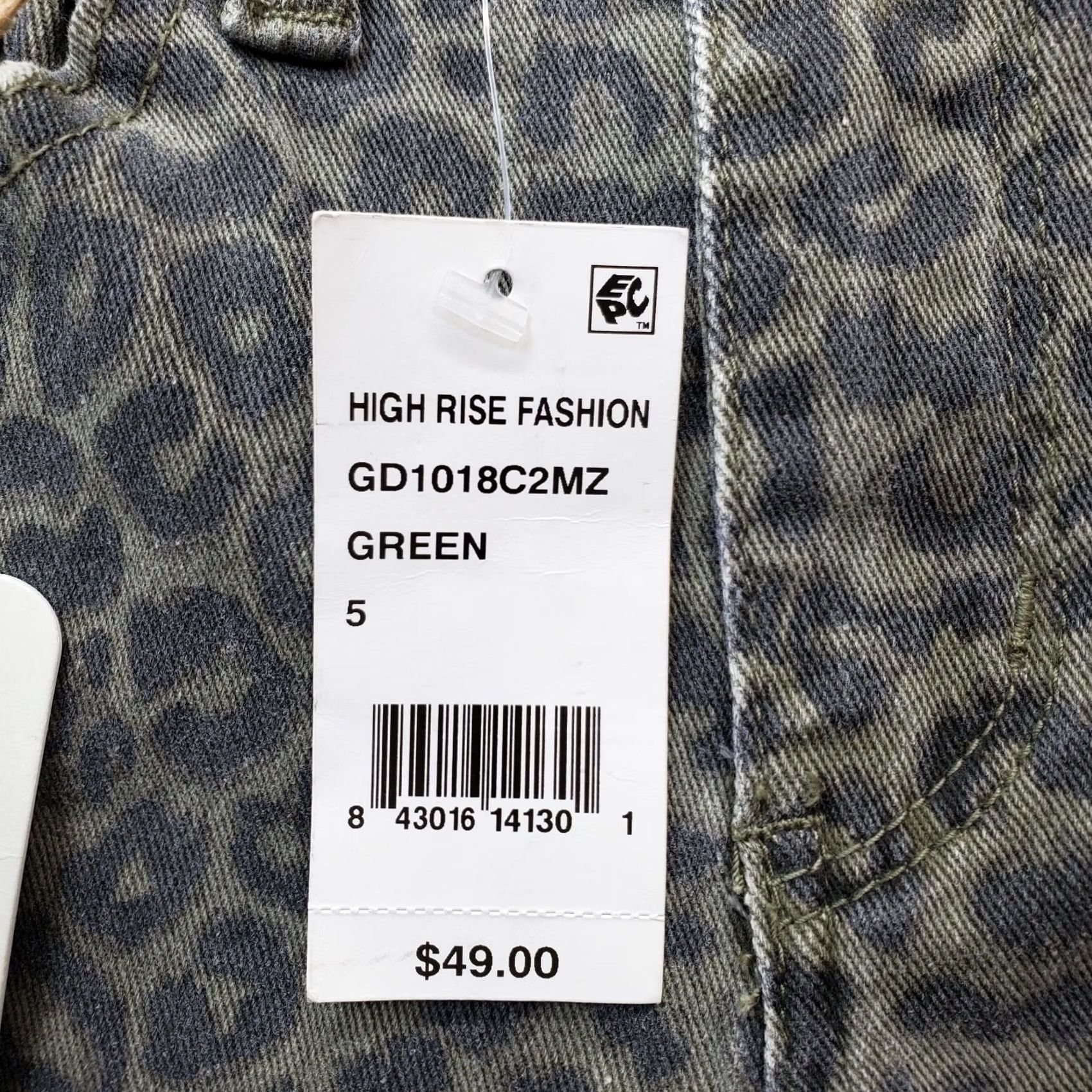 Denime Indigo Rein Women Size 5 Multicolor Denim Leopard Print Mid Rise Skinny Jeans Size 27" / US 4 / IT 40 - 7 Thumbnail