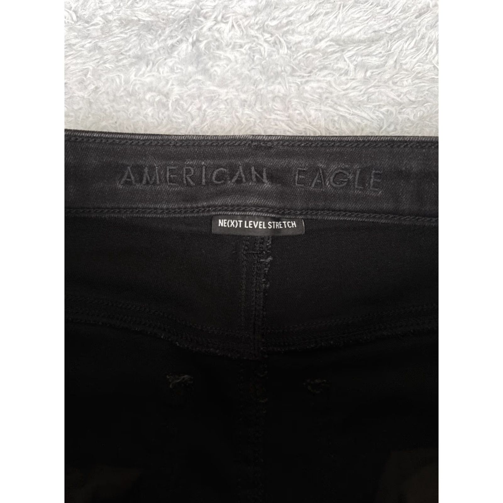 American Eagle Outfitters American Eagle Outfitters Jeans Women 6 Regular Black High Rise Skinny Next Level Stretch 90s Size 28" / US 6 / IT 42 - 6 Thumbnail