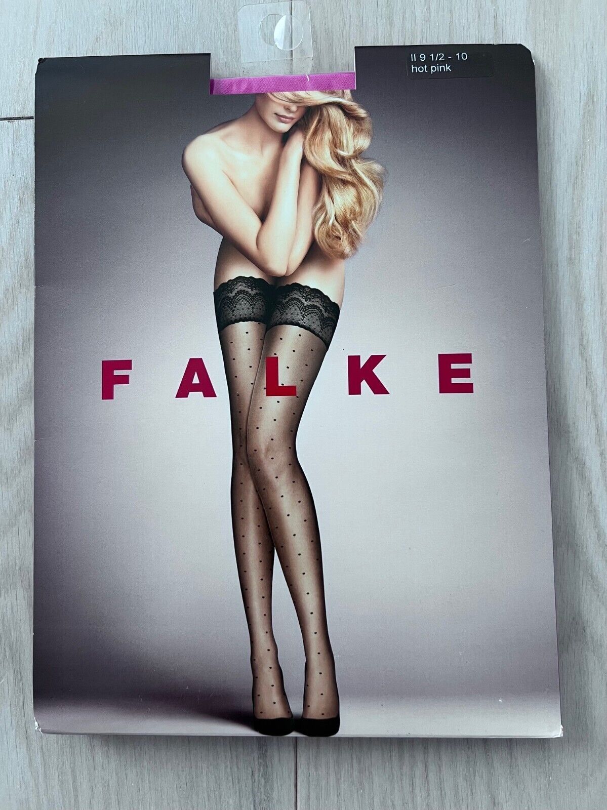 FALKE Falke 42095 Stay Ups Hosiery Stockings Dots 15 Den Pink Size ONE SIZE - 1 Thumbnail