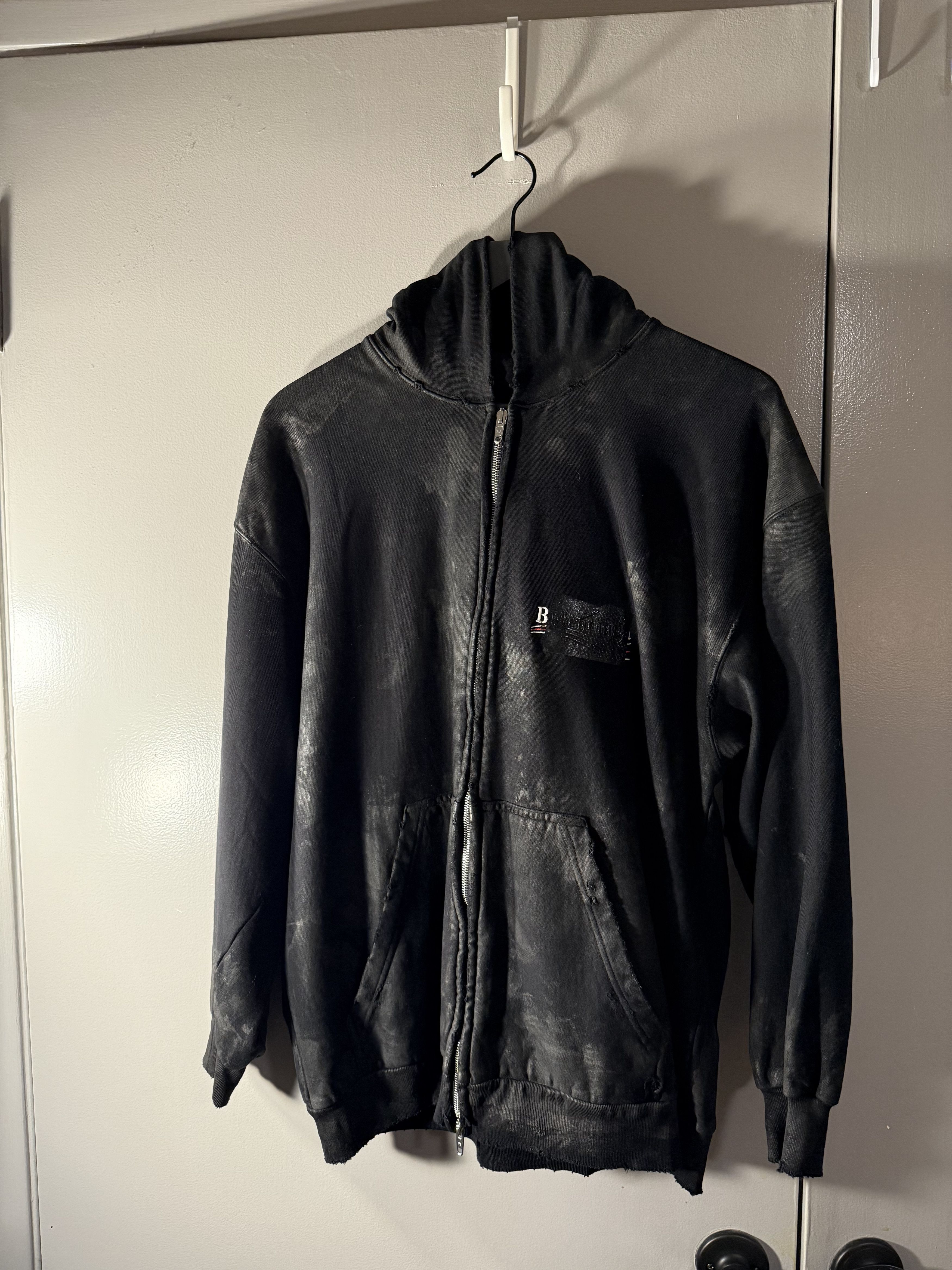Balenciaga Mud Show Gaffer Tape Hoodie Size US S / EU 44-46 / 1 - 1 Thumbnail