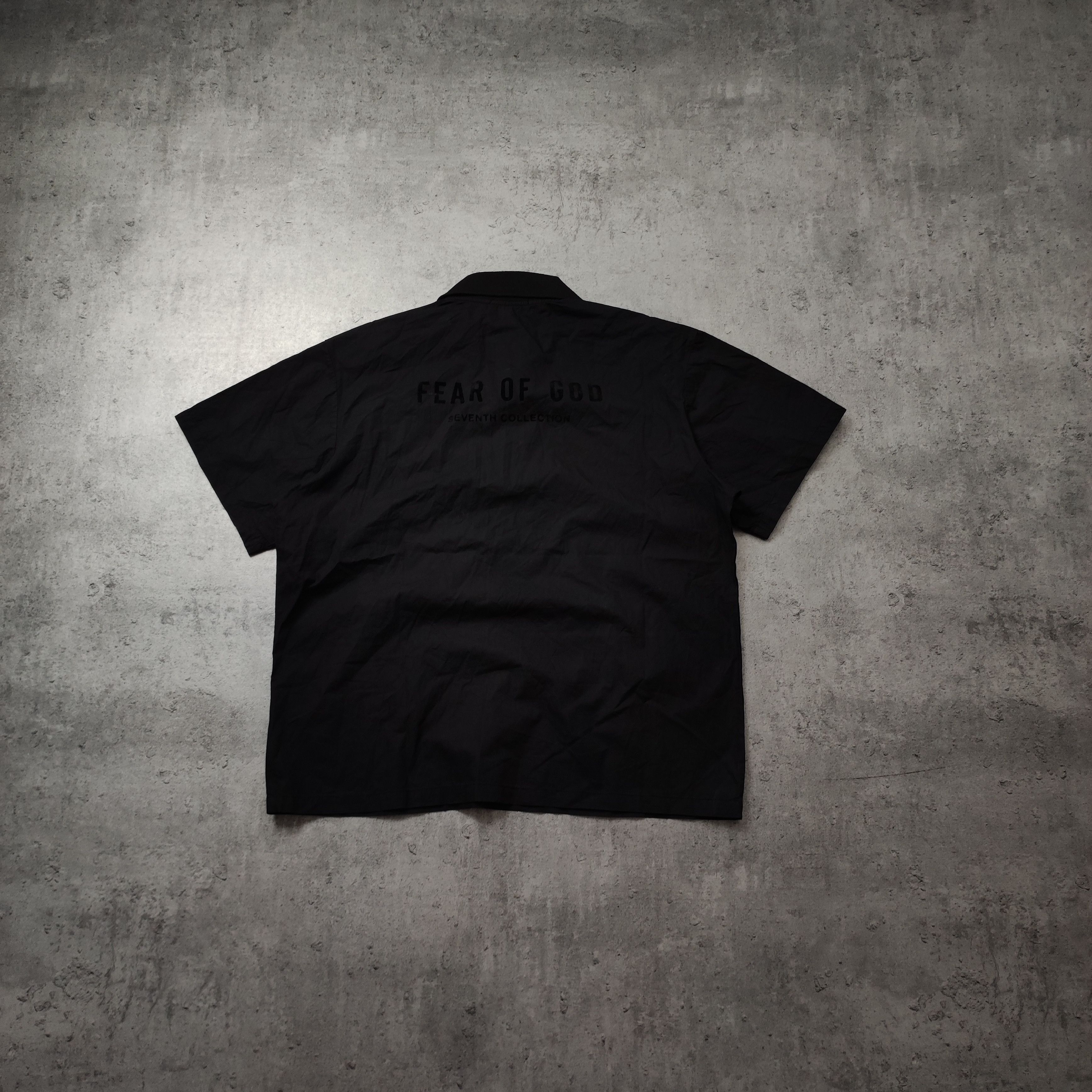 Essentials × FOG × Fear of God RARE FOG Fear Of God Big Back Logo Blackout Polo Shirt Size US S / EU 44-46 / 1 - 2 Thumbnail