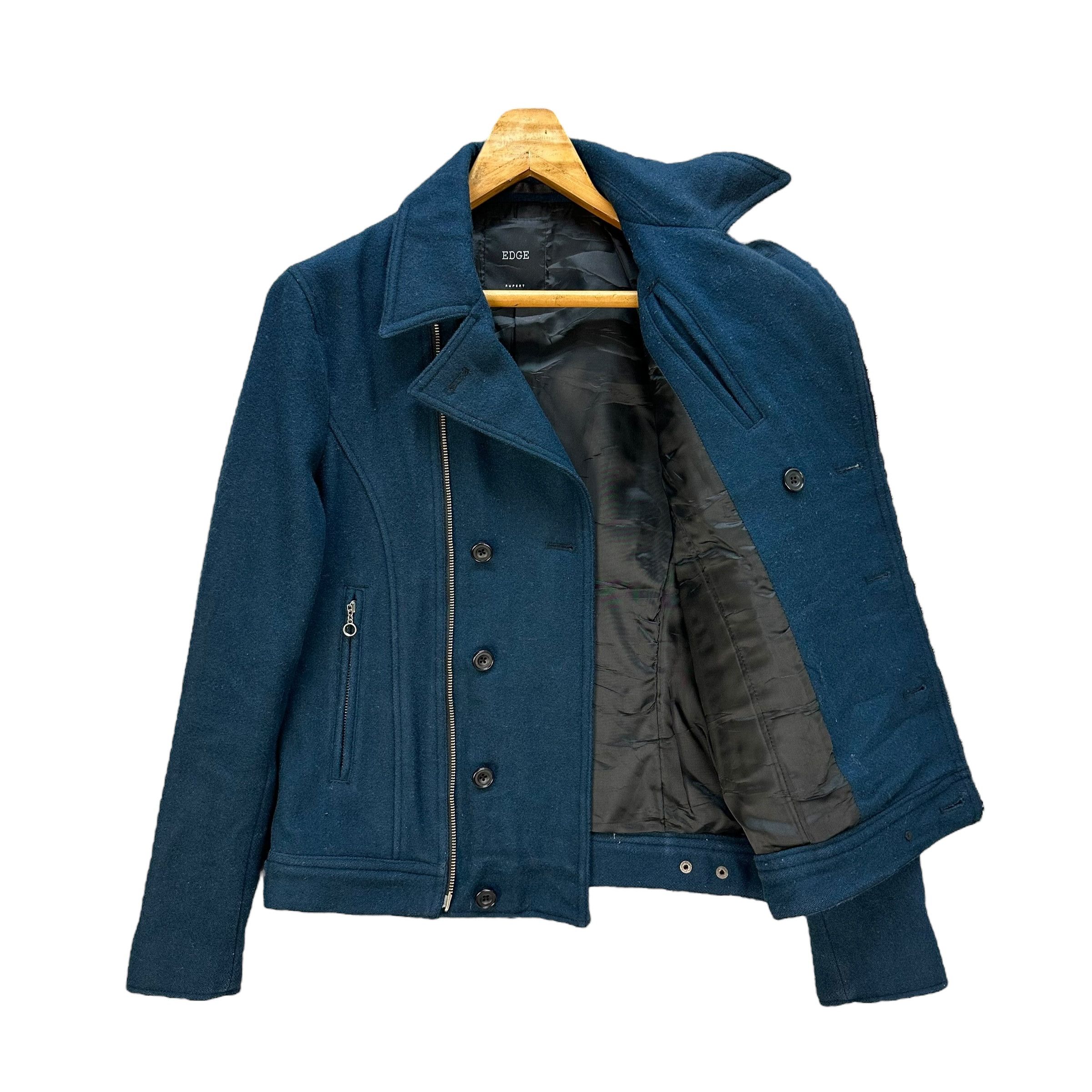 Japanese Brand EDGE Rupert Double Collar & Breasted Jacket #A24-0549 Size US S / EU 44-46 / 1 - 6 Thumbnail