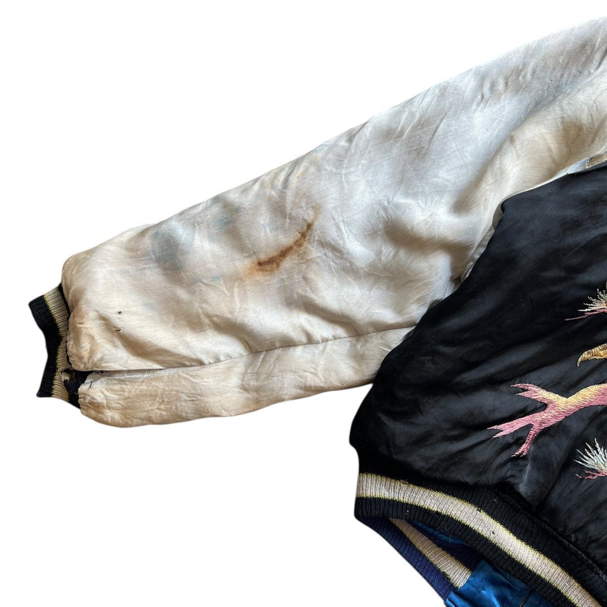 Vintage 🔥 50s WWII SUKAJAN SOUVENIR ANIMAL MOTIVE BOMBER JACKET Size US L / EU 52-54 / 3 - 17 Thumbnail