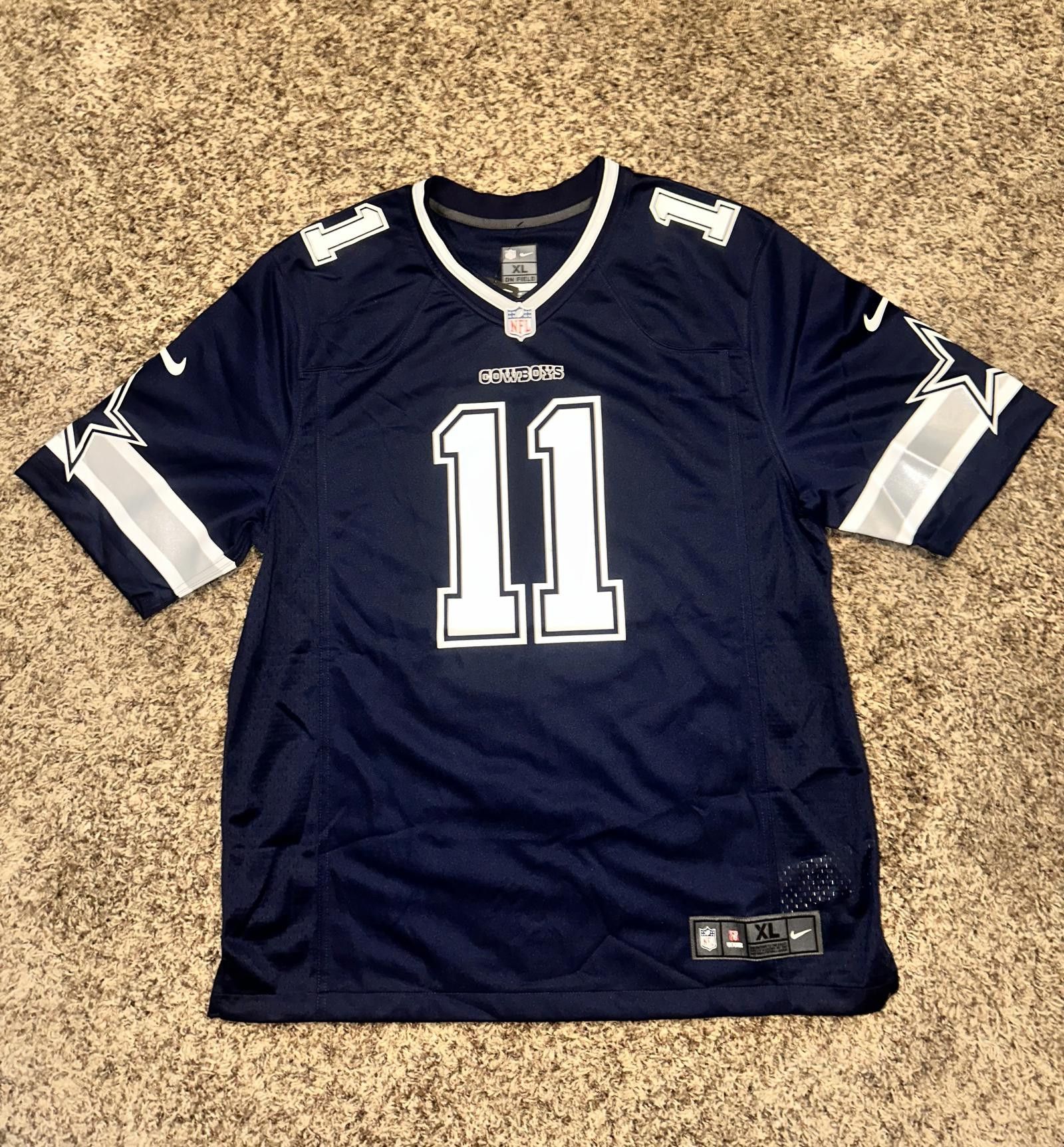 image of Men's Dallas Cowboys Micah Parsons Nike Navy Game Jersey in Blue (Size XL)