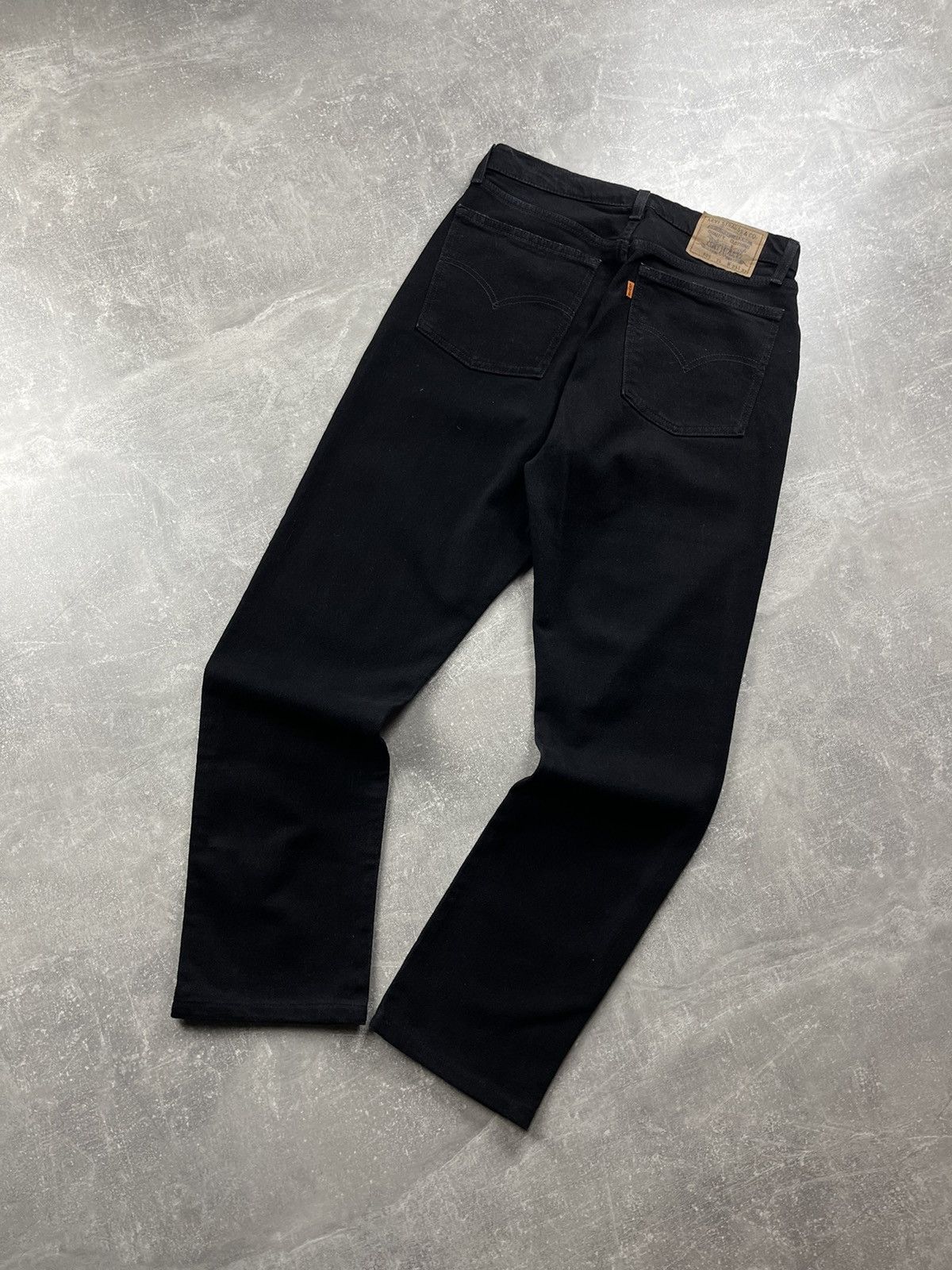 Levi's Levi’s 805 Vintage Orange Tab Black Denim Jeans Italy 1996 Size US 33 - 1 Thumbnail