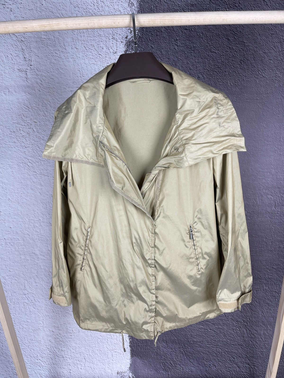 Jil Sander Jil Sander golden nylon shimmer jacket size 38 Size XS / US 0-2 / IT 36-38 - 2 Thumbnail