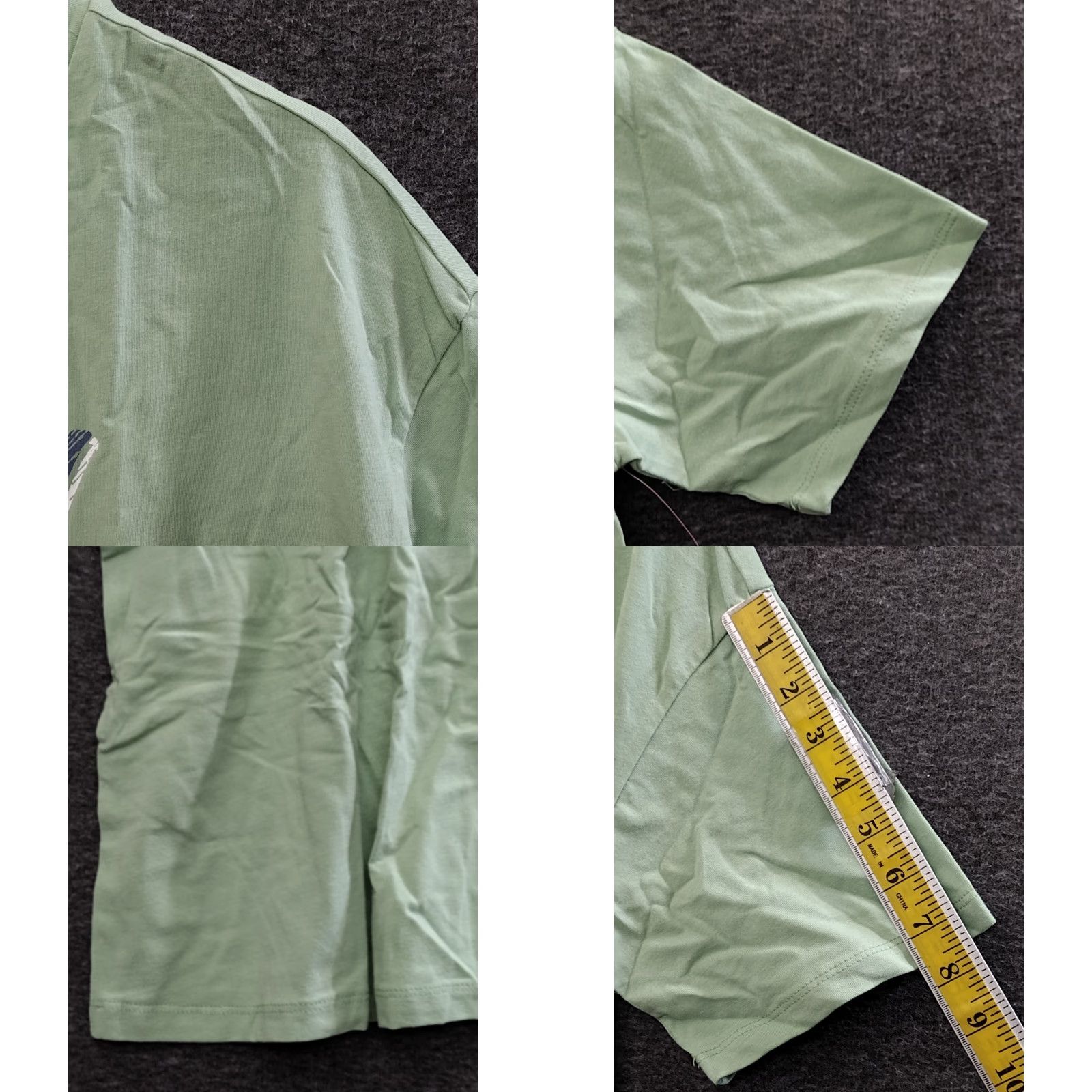 Vintage Secret Treasures Women's T-Shirt Feeling Fine Green M 8-10 Cotton Blend Short Sleeve Crew Neck Basic Casual All Seasons Womens Size M / US 6-8 / IT 42-44 - 8 Thumbnail