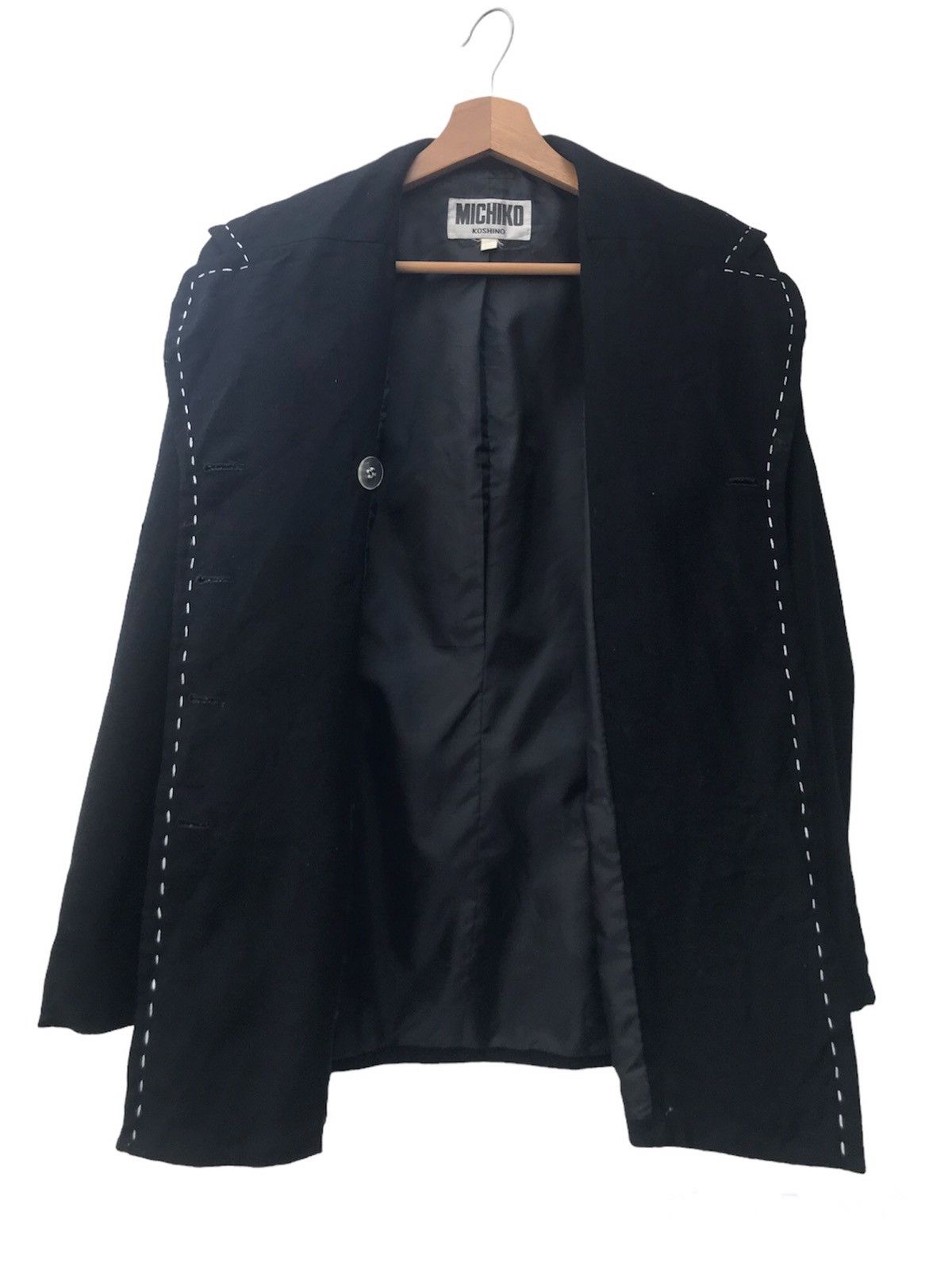 Michiko Koshino × Michiko Koshino London Michiko Koshino Double Breasted Wool Coat Size 11AR Size XS / US 0-2 / IT 36-38 - 3 Thumbnail