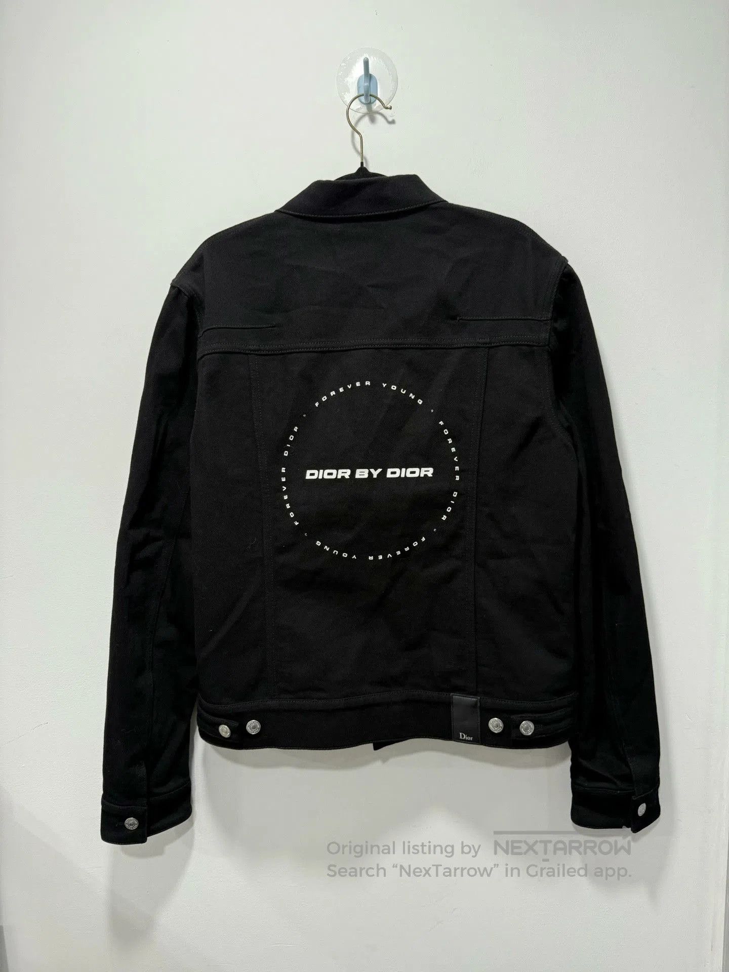 Dior Dior Black Slogan Denim Jacket. Size US M / EU 48-50 / 2 - 2 Thumbnail