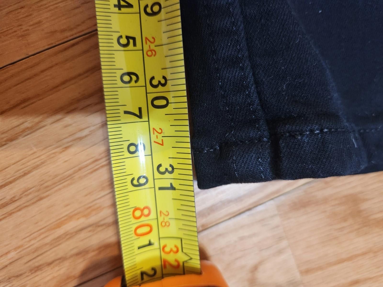 Paige PAIGE Lennox Jeans Men's 31x31 Black Denim Slim Fit Jeans Size US 31 - 6 Thumbnail