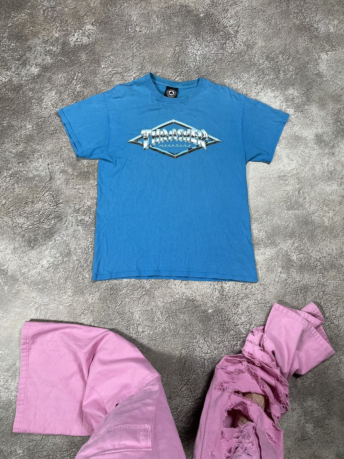 Vintage Vintage Y2K 90s THRASHER ABSTRACT PUNK CITY M Size US M / EU 48-50 / 2 - 1 Thumbnail