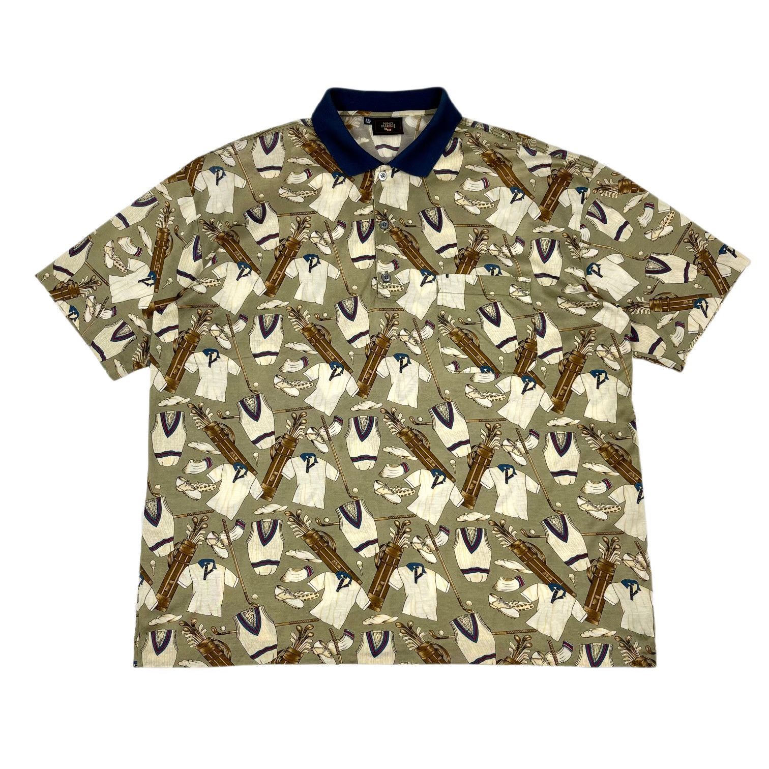 Other Vintage Nino Marini allover print golfing polo Size US XXL / EU 58 / 5 - 1 Thumbnail