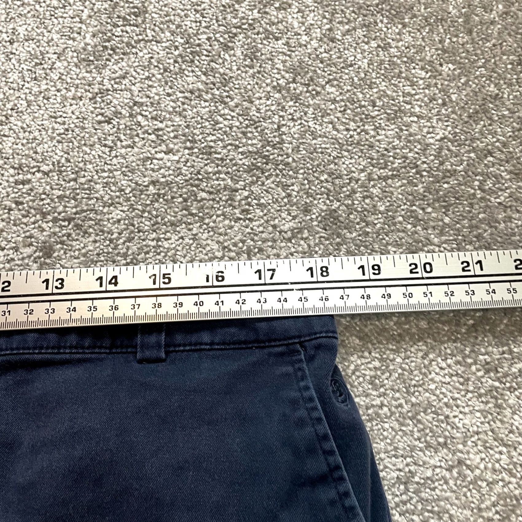Vintage Duck Head Chino Shorts Womens 16 Navy Blue Cotton Solid Casual Pockets 12" Combo Size 25" / US 0 / IT 36 - 6 Thumbnail