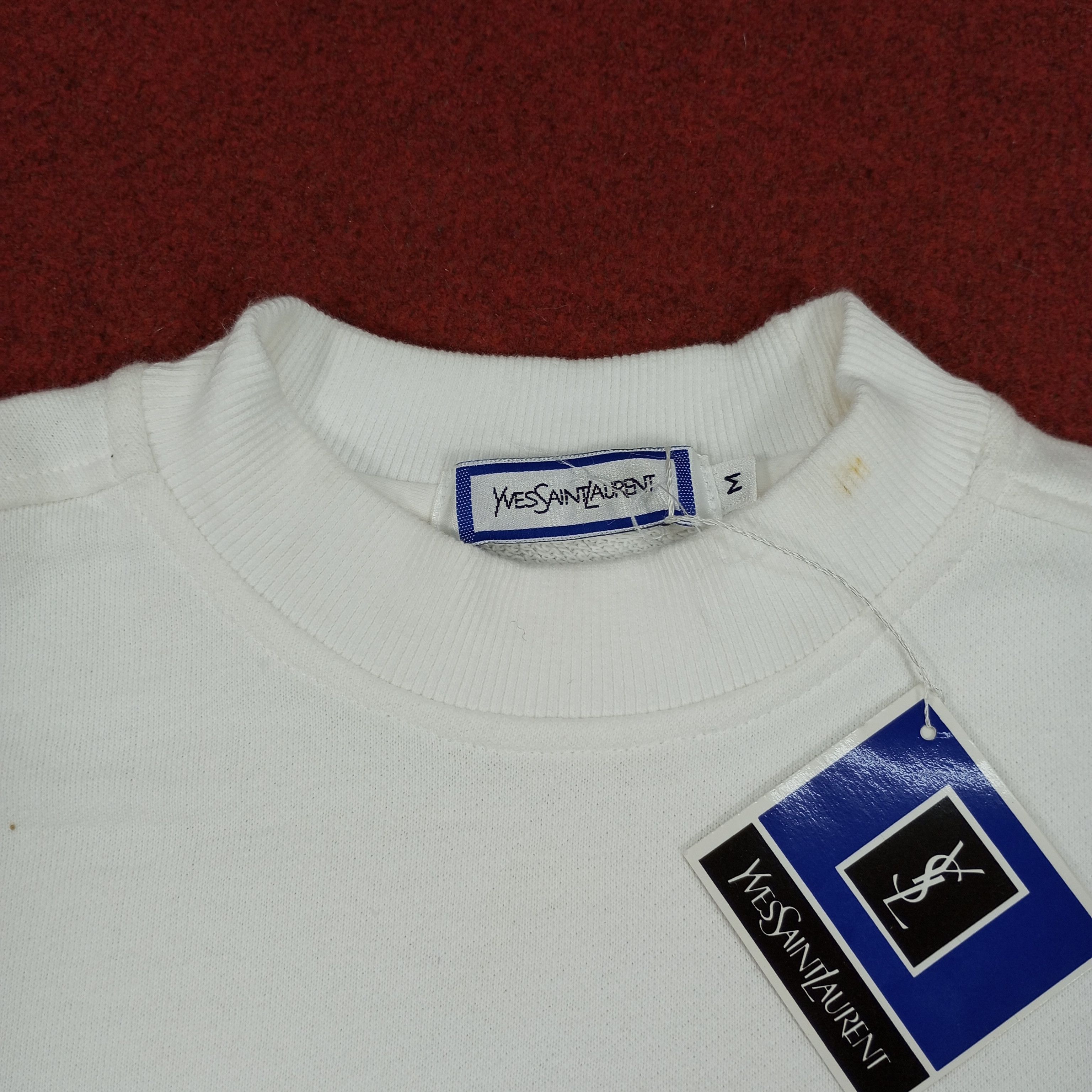 Vintage Yves Saint Laurent Paris Fashion Designer Brand Sweatshirt Size US M / EU 48-50 / 2 - 6 Thumbnail