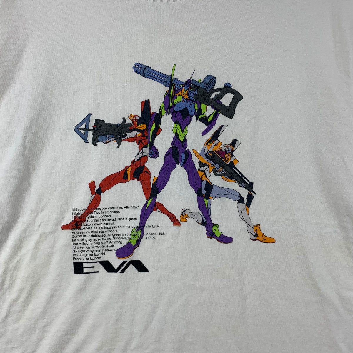 Uniqlo EVANGELION x UNIQLO Neon Genesis Eva Team Tee Shirt Top Size XL / US 12-14 / IT 48-50 - 4 Thumbnail