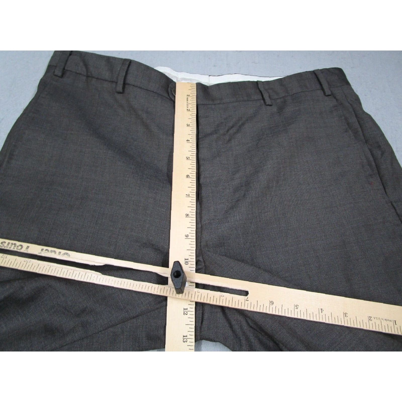 Zanella Zanella Dress Pants Mens 36x30 Brown Wool Vitale Barberis Made in Italy Regular Fit Mens Size US 36 / EU 52 - 6 Thumbnail
