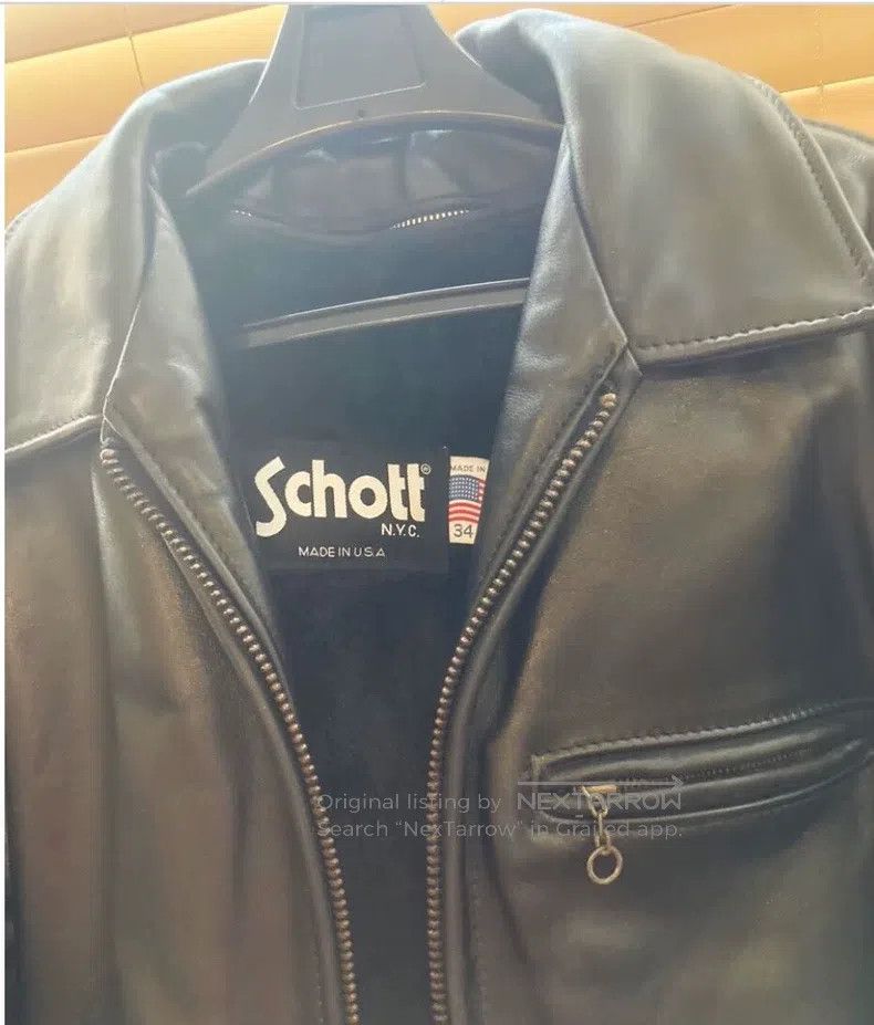Schott Schott Straight lapel leather jacket Size US XXS / EU 40 - 3 Thumbnail
