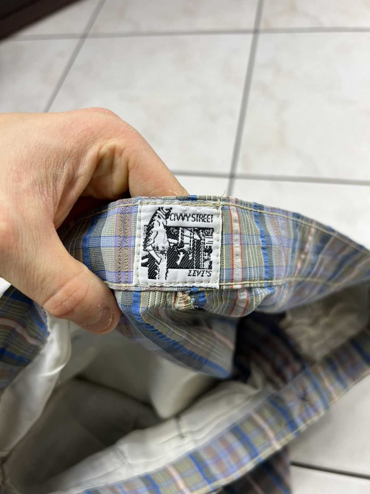 Levi's Vintage Levi’s CIVVY Street classic check seersucker pants Size US 34 / EU 50 - 19 Thumbnail