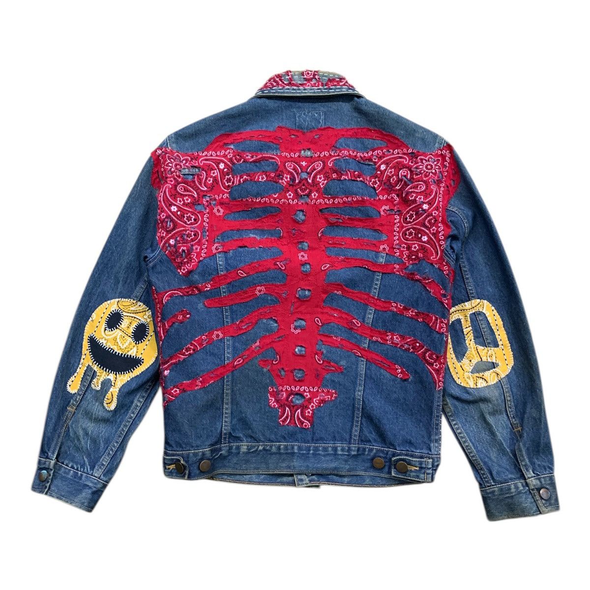 Wrangler Wrangler Sashiko Boro Handstiching Denim Jacket Size US M / EU 48-50 / 2 - 2 Thumbnail