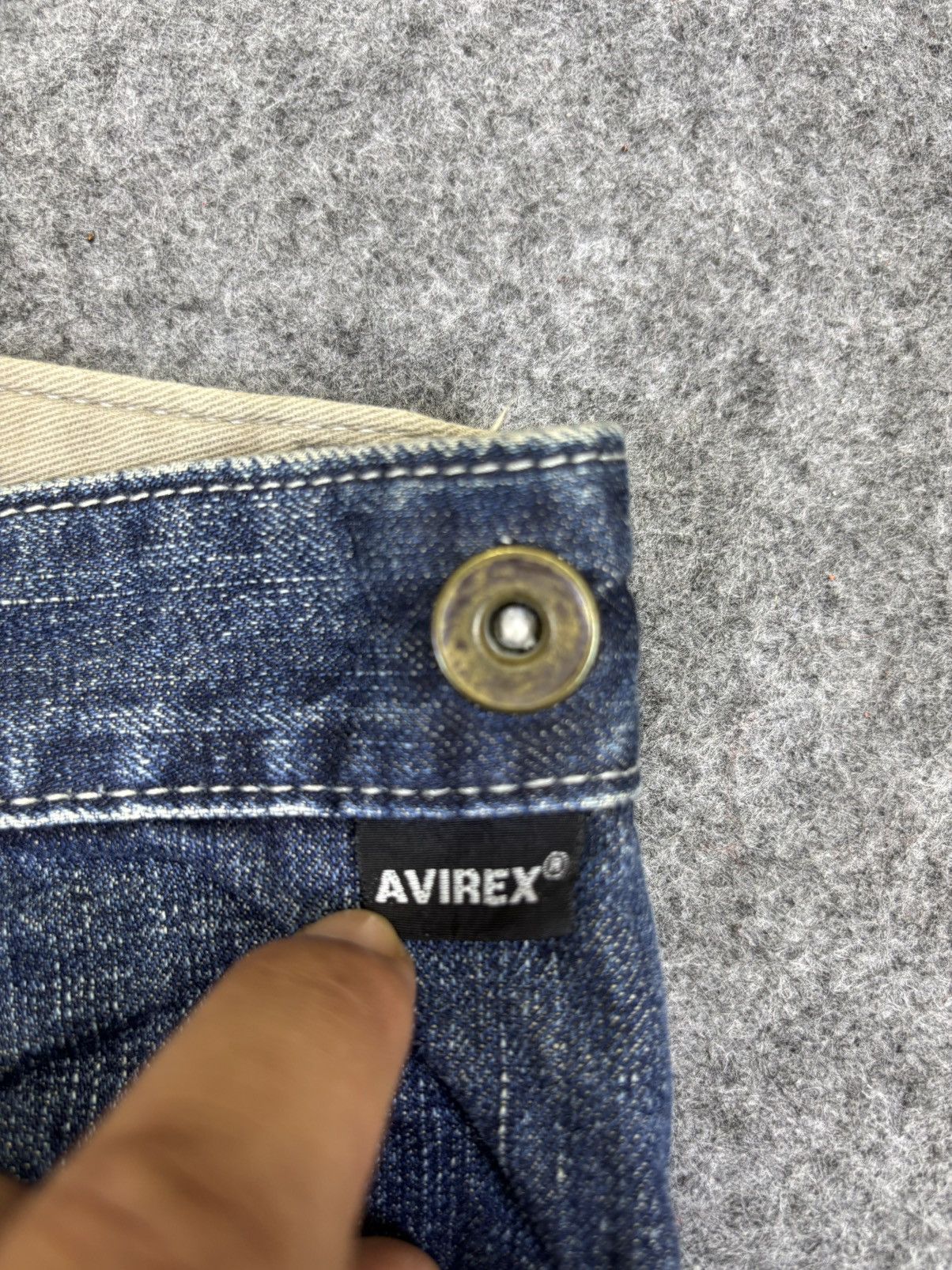 Avirex 💥Baggy💥AVIREX Military Multi Round Pocket Denim F711 Size US 32 / EU 48 - 14 Thumbnail