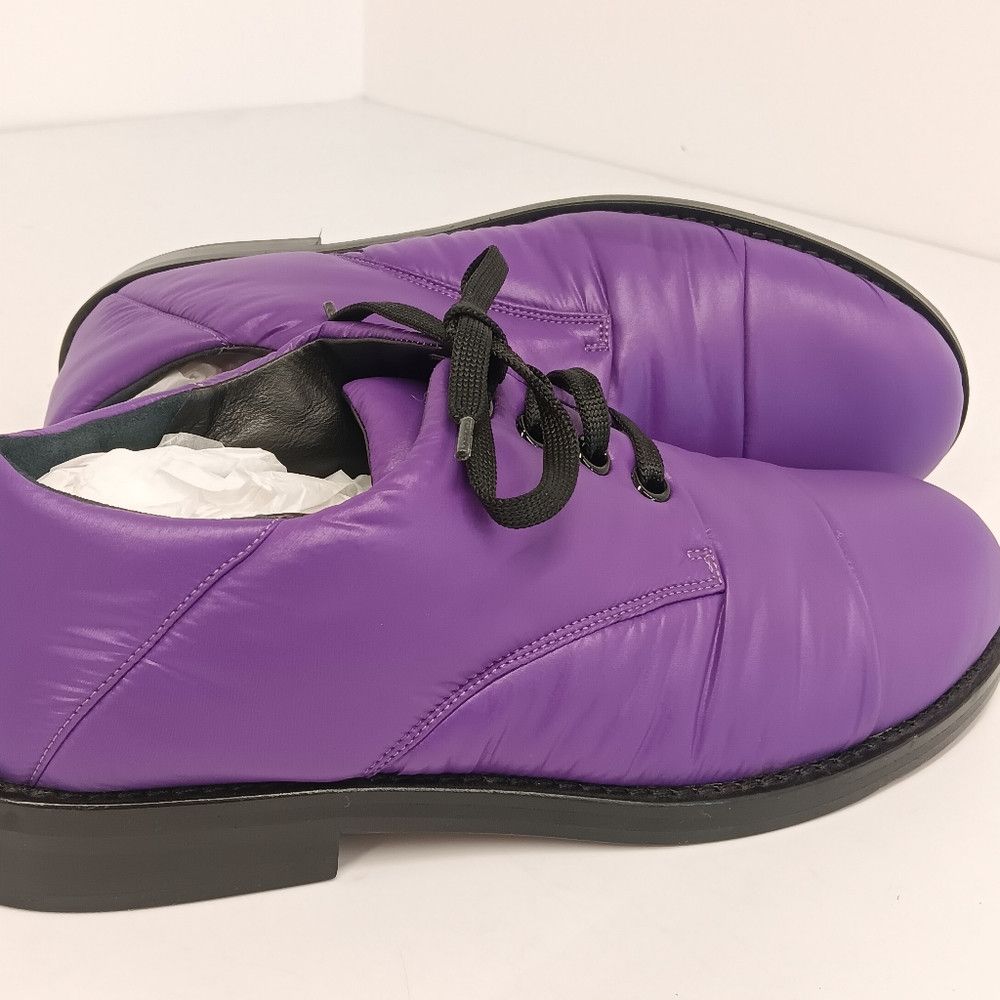 Marni Marni Men's Purple Padded Nylon Oxford Shoes - EU44/US11 Size US 11 / EU 44 - 7 Thumbnail