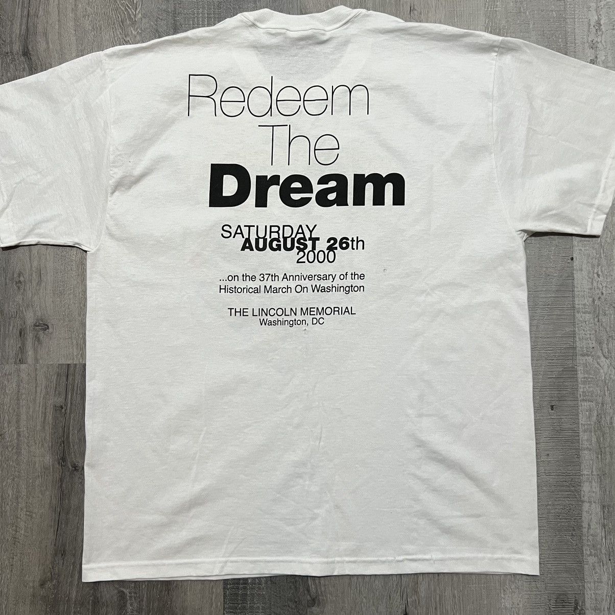 Fruit Of The Loom × Vintage VTG Martin Luther King March On Washington 2000 MLK T Shirt Size US XL / EU 56 / 4 - 3 Thumbnail