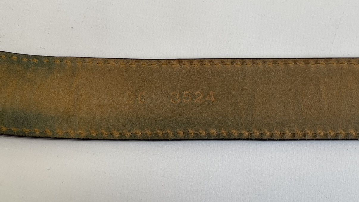 Prada Brown Leather Croc Western Buckle Belt Size 32 - 11 Thumbnail