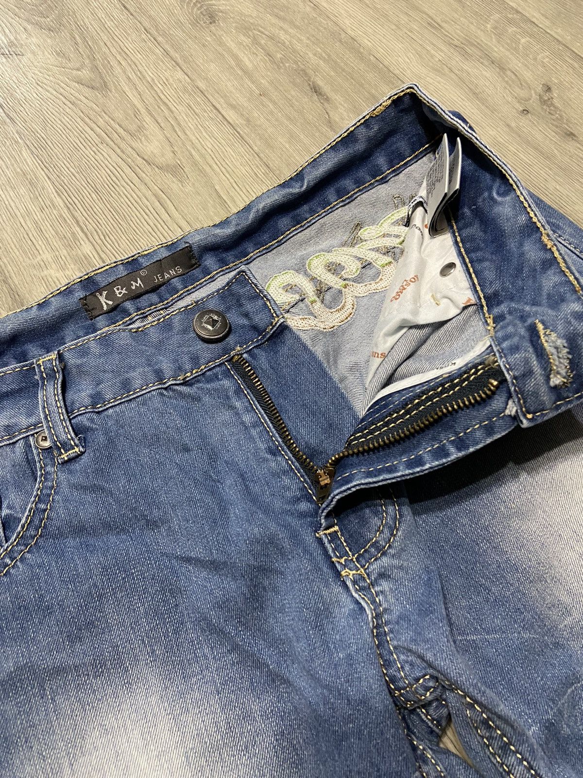 Ed Hardy Japanese Kosmo Lupo Ed Hardy style Vintage Y2K Denim Jeans Size US 32 / EU 48 - 10 Thumbnail