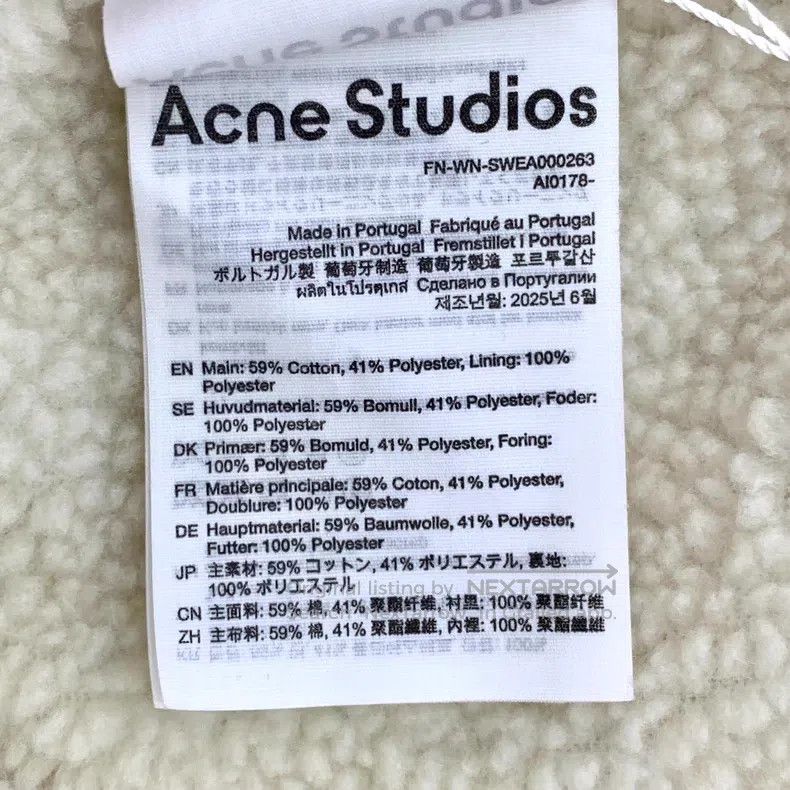 Acne Studios Acne Studios Gray Fleece Logo Letter Cotton Hooded Drawstr Size S / US 4 / IT 40 - 8 Thumbnail