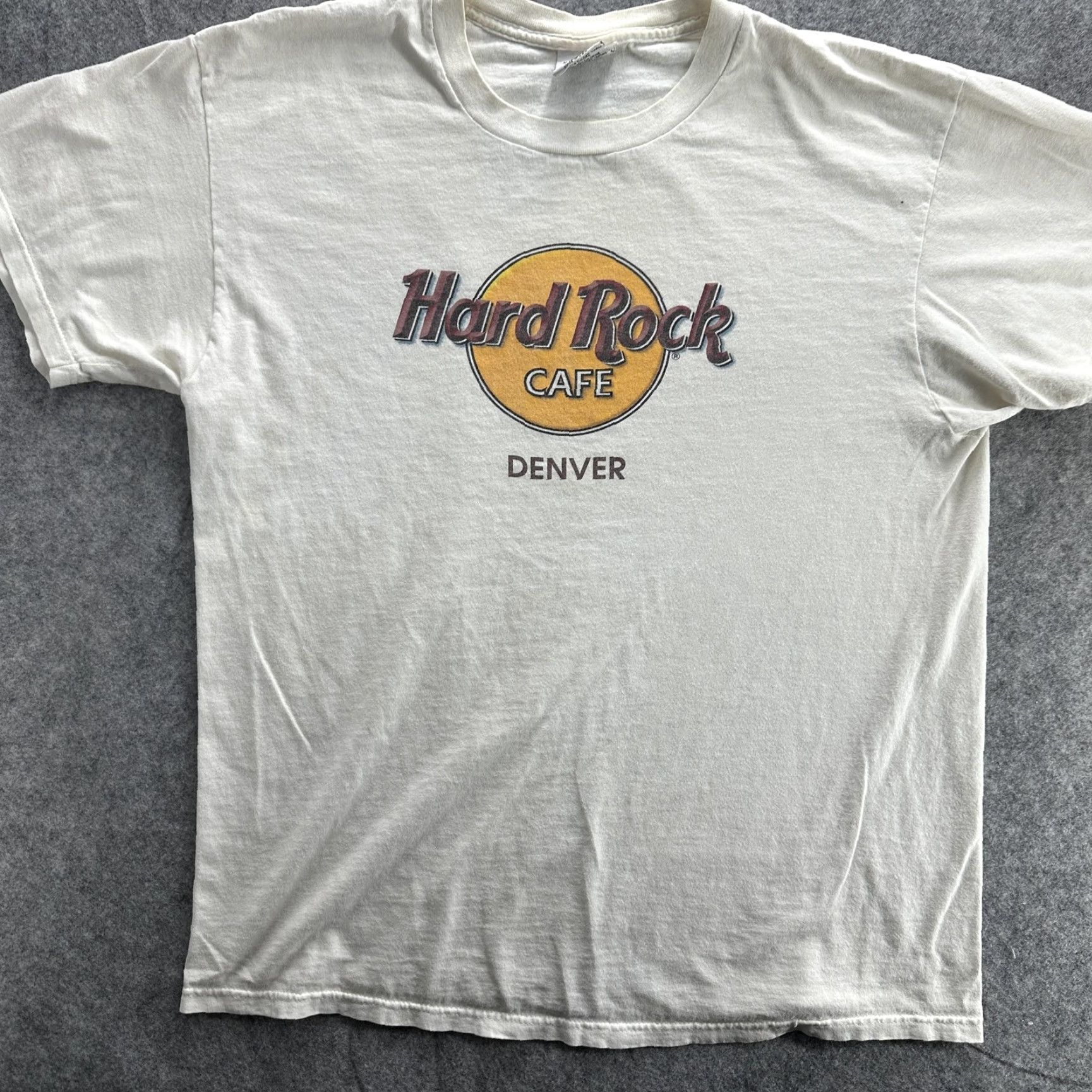Hard Rock Cafe VINTAGE Hard Rock Cafe Shirt Men's Large White Graphic Tee 90s Denver Souvenir USA Size US L / EU 52-54 / 3 - 2 Thumbnail