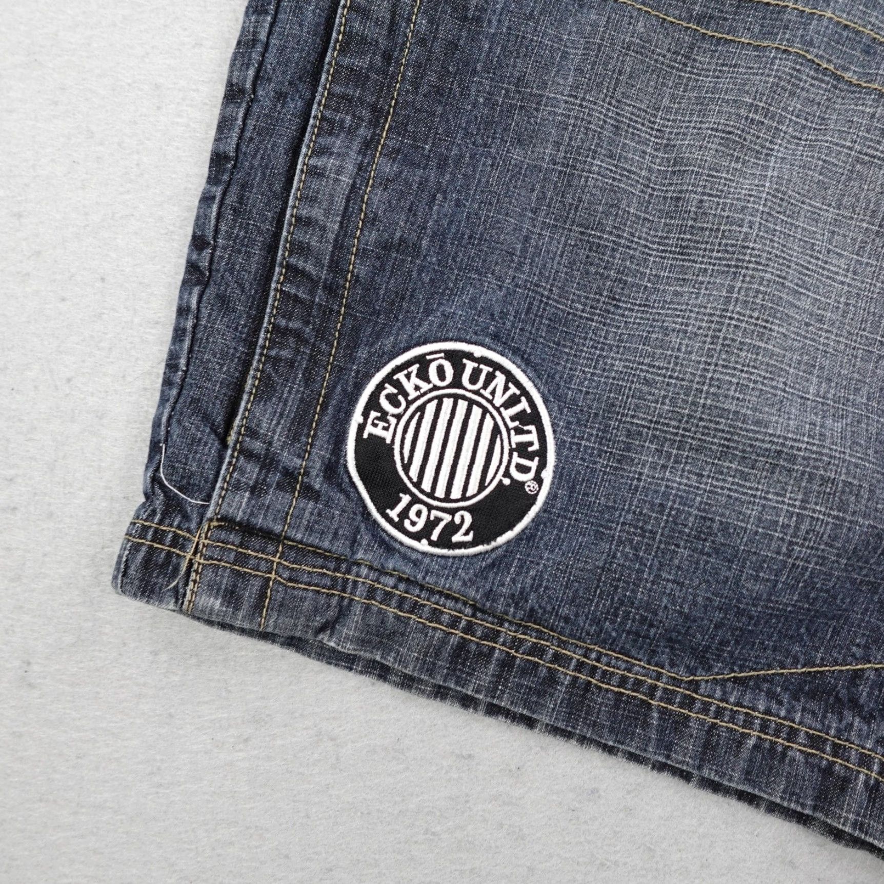Ecko Unltd. VINTAGE Ecko Unltd Shorts Mens 40 Blue Denim Baggy Carpenter Embroidered Y2K Relaxed Cargo Denim Casual Mens 40 Blue Size US 40 / EU 56 - 5 Thumbnail