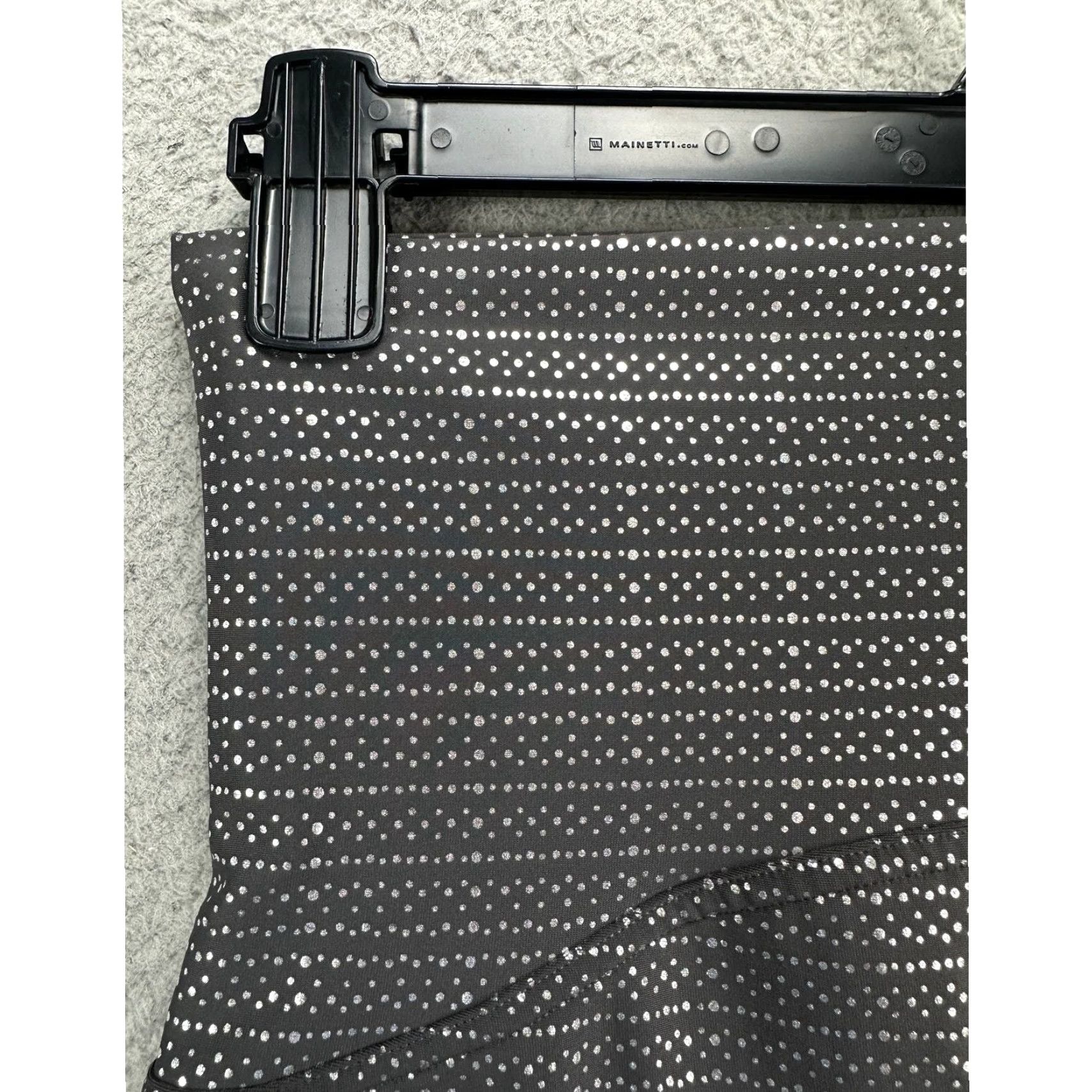 Spanx SPANX by Sara Blakely Womens Leggings M/M Gray Metallic Dot Nylon Elastane Polyester Stretch Skinny Pull On Compression Activewear Casual Size 32" / US 10 / IT 46 - 5 Thumbnail