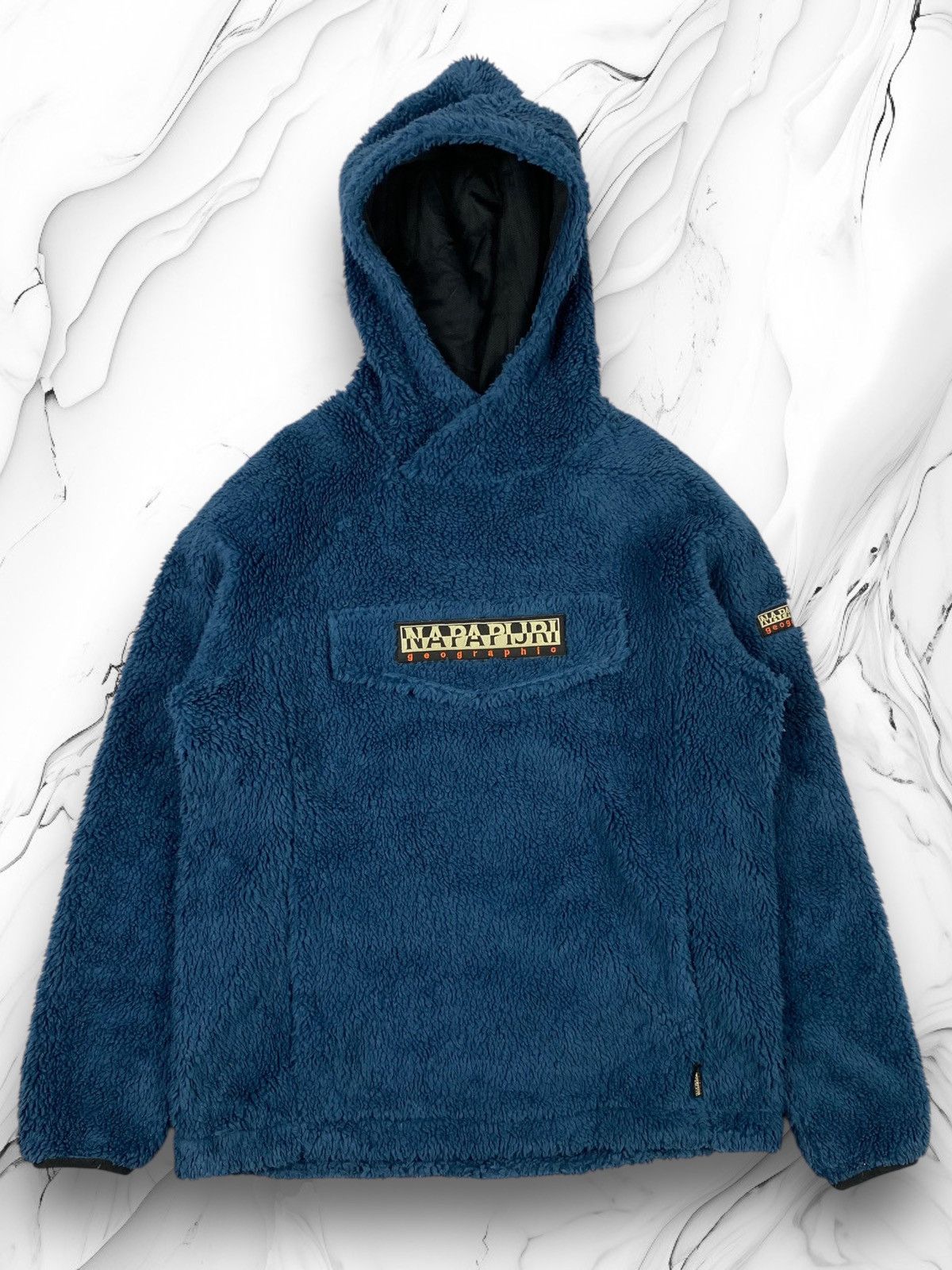 Napapijri Napapijri Patch Curly Sherpa Synchilla Fleece Hoodie Anorak Size US XS / EU 42 / 0 - 1 Thumbnail