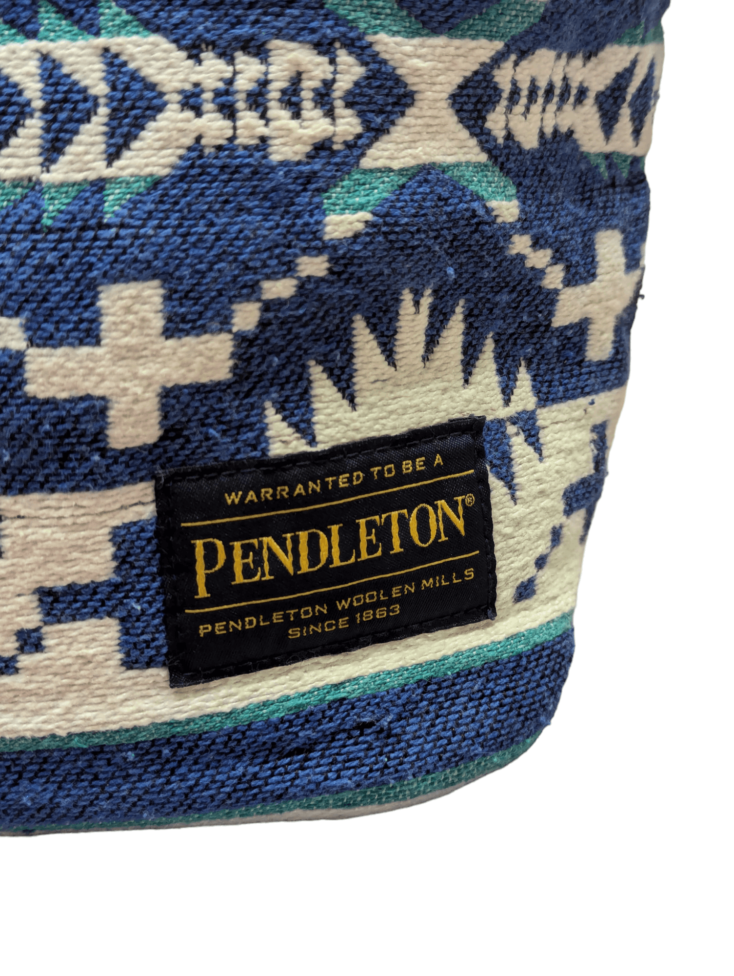 Native × Pendleton Pendelton Navajo Small Tote Bag (BLUE) Size ONE SIZE - 4 Thumbnail