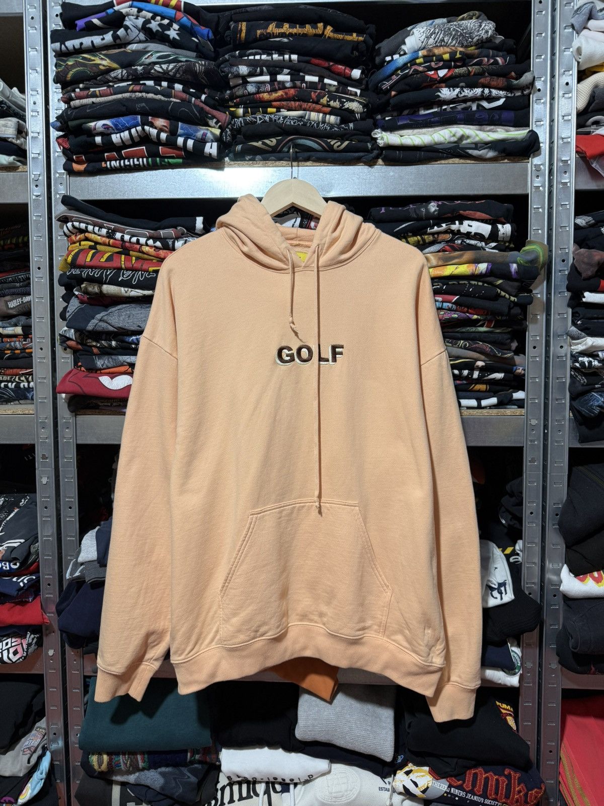 Golf Wang GOLF WANG CONTRAST STITCH LOGO HOODIE - MUSTARD Y2K HYPE Size US XL / EU 56 / 4 - 1 Thumbnail
