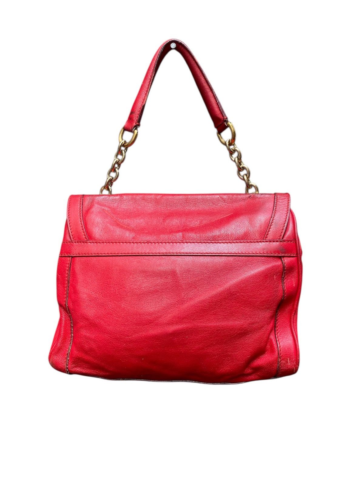 Dolce & Gabbana Dolce And Gabbana D&G Red Leather Padlock Top Handle Bag Size ONE SIZE - 2 Thumbnail