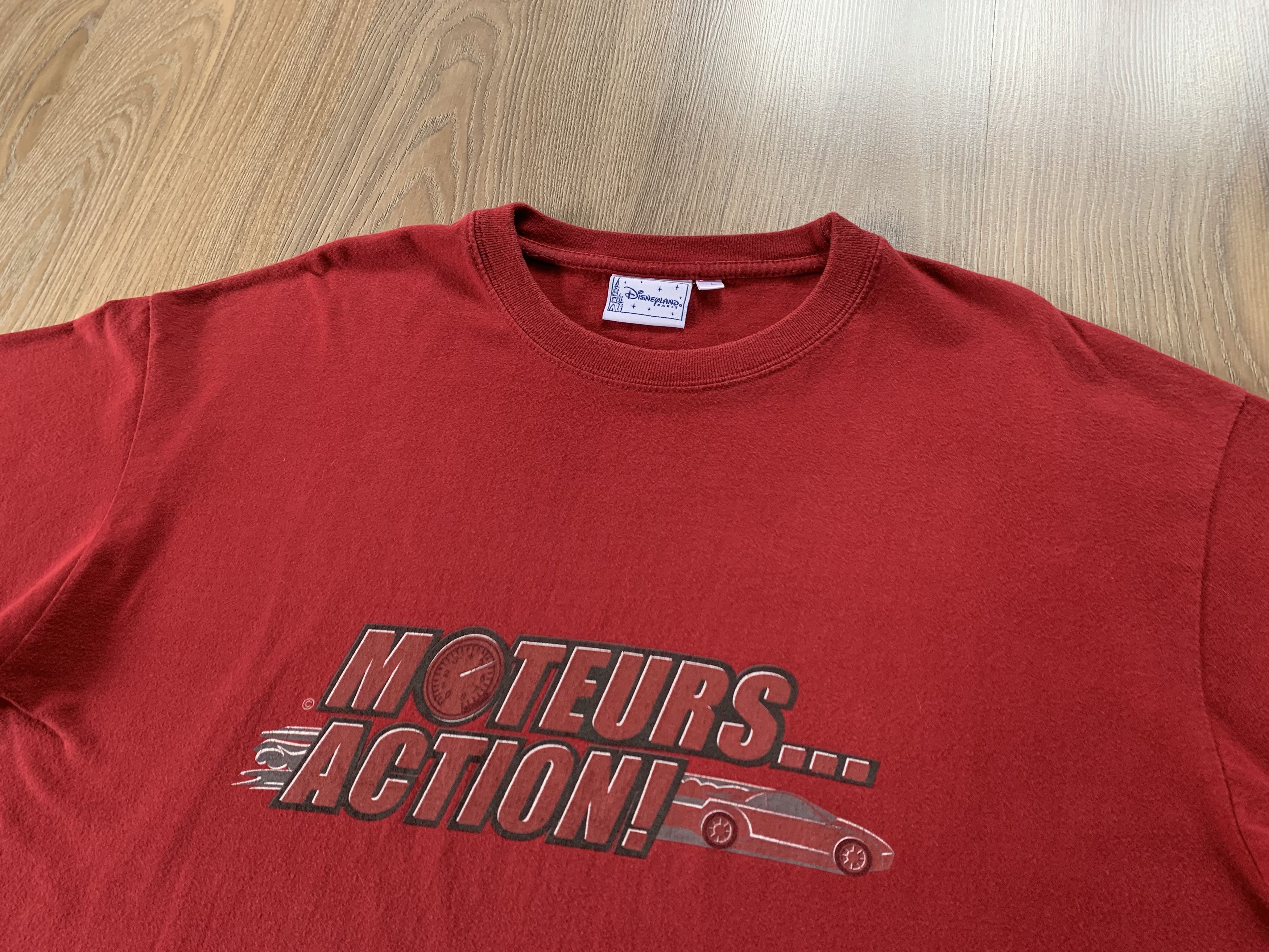 Disney × Vintage Vintage Moteurs Action Walt Disney Studios T Shirt Size US L / EU 52-54 / 3 - 4 Thumbnail