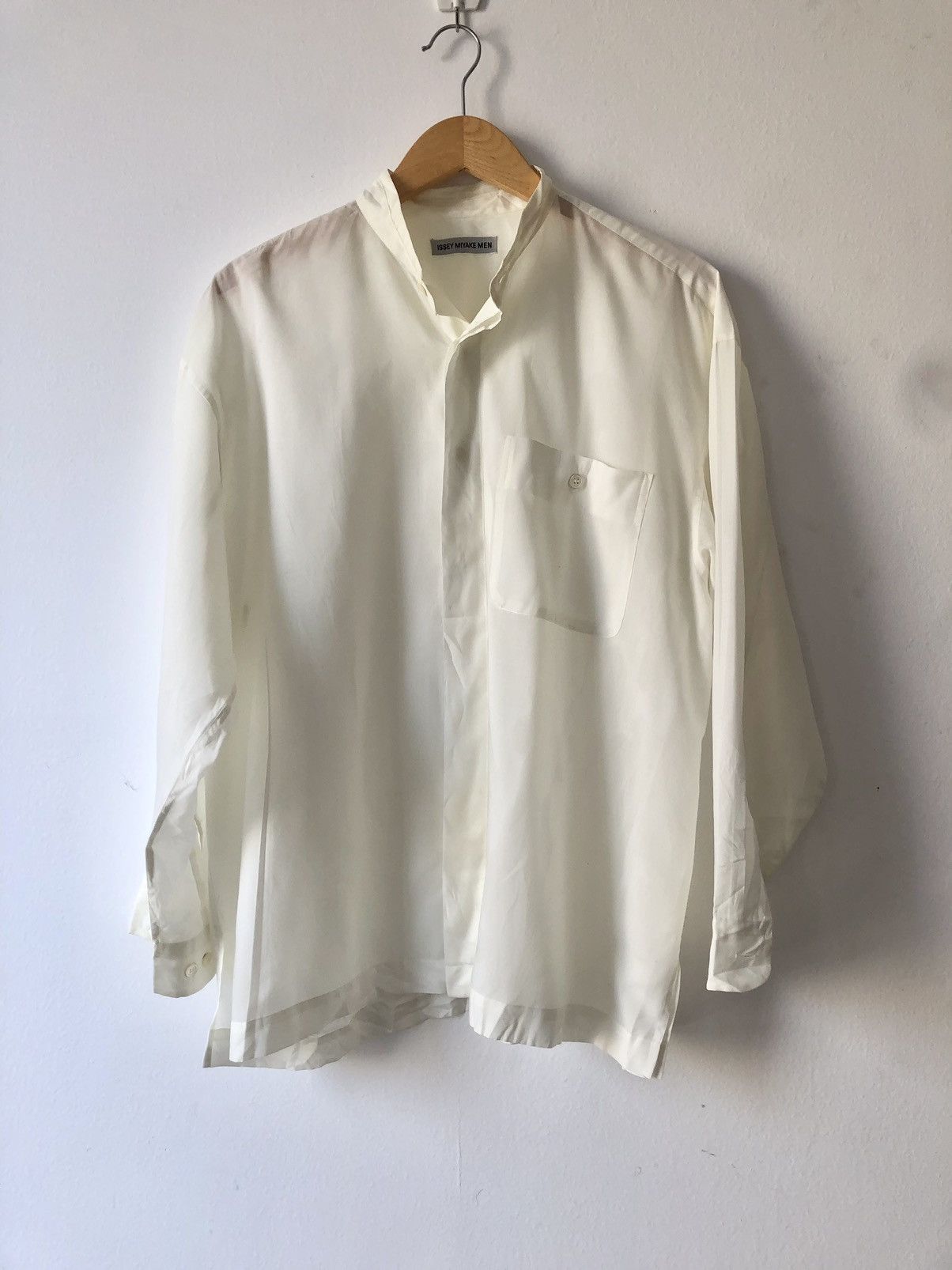Issey Miyake Cream see through shirt Size US M / EU 48-50 / 2 - 1 Thumbnail