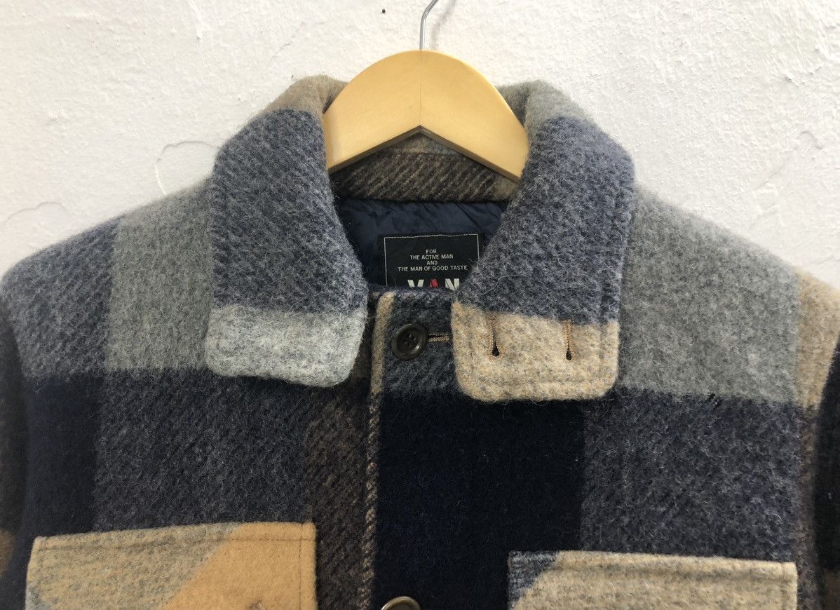 Van × Vintage Vintage Van Jac Wool Check Light Jacket Size US M / EU 48-50 / 2 - 6 Thumbnail