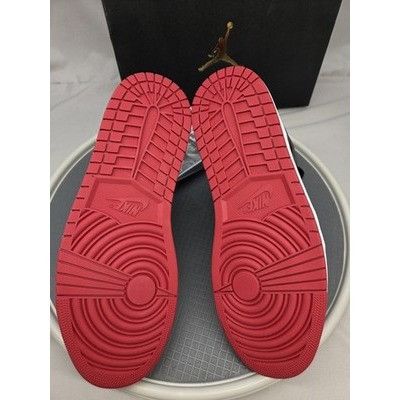 Jordan Brand Nike Air Jordan 1 Mid Reverse Bred 554724-660 Red Black Mens Size US 12 / EU 45 - 12 Thumbnail