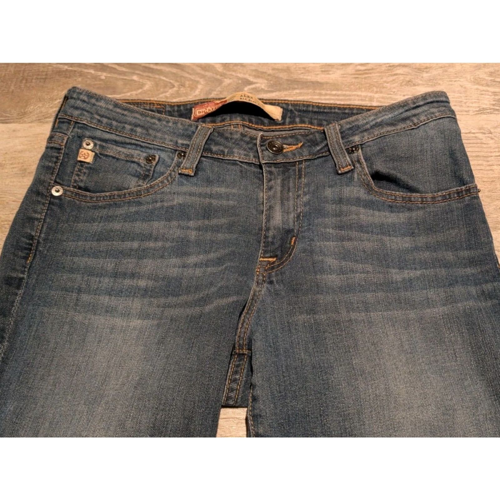 Denime BIG STAR Denim Women’s Size 29 Medium Blue Wash Alex Mid Rise Skinny Jeans 30x31 Size 29" - 4 Thumbnail